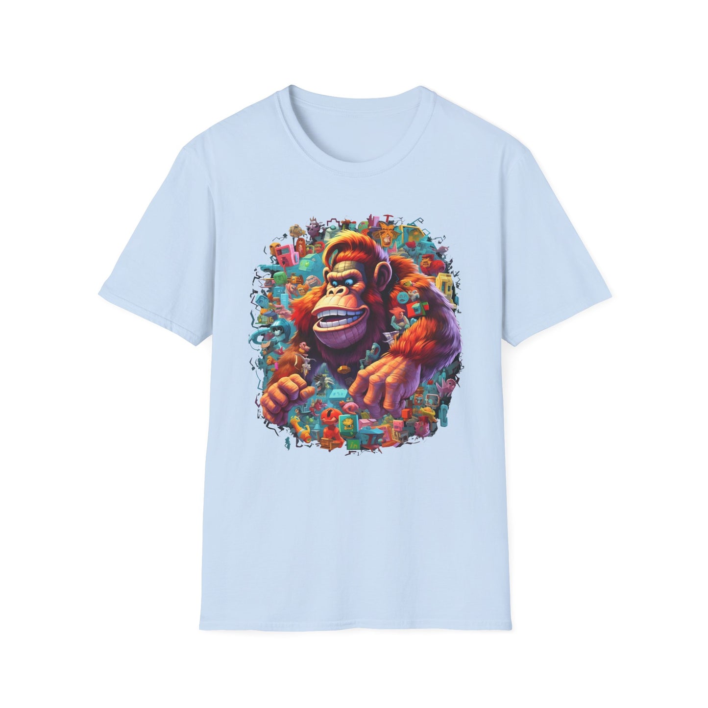 Animals Tees, Funny Animals Shirt, T Shirts with Funny Animals, T-Shirt with Gorilla, Monkey Tees