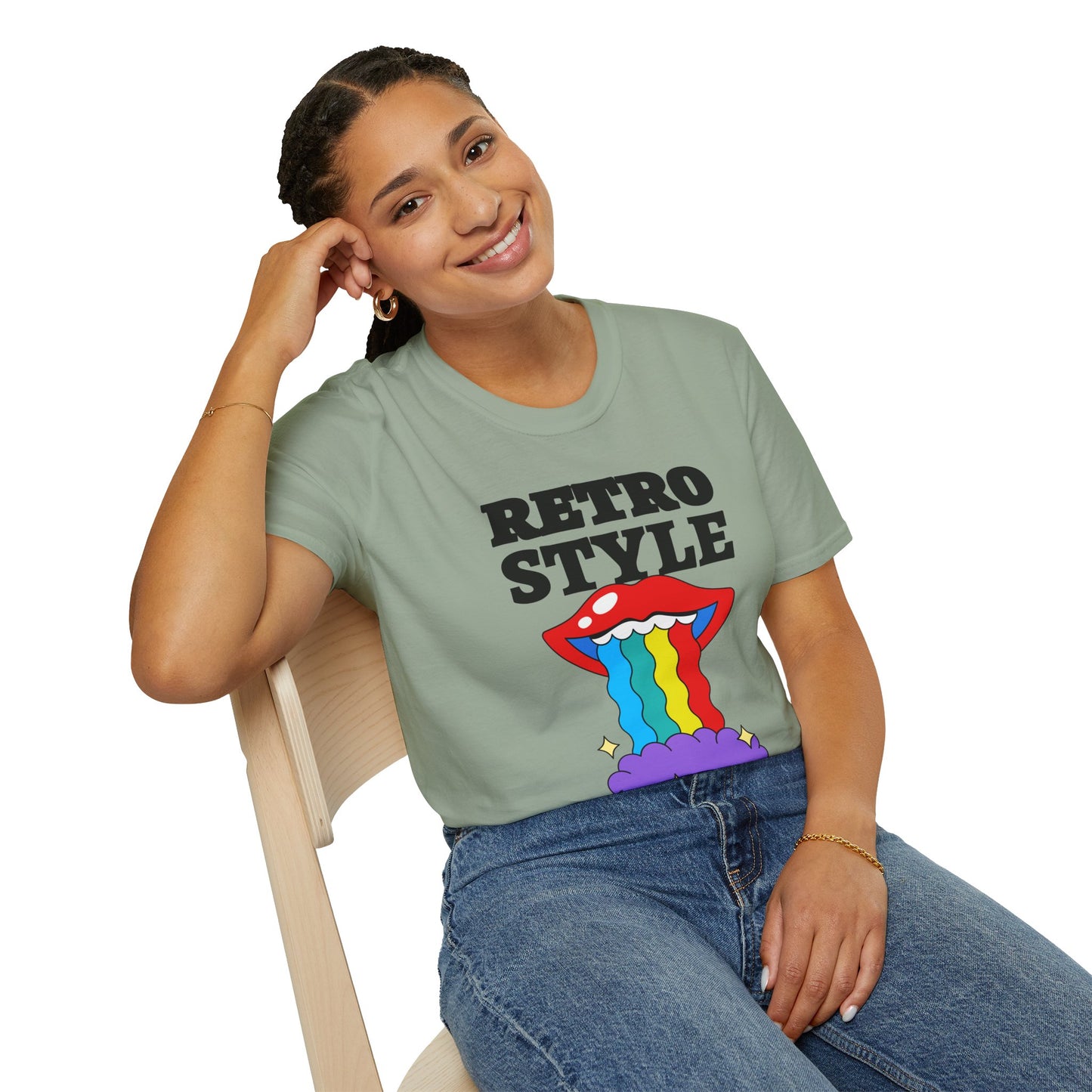 Retro T Shirt, Retro Design Shirt, Retro Art Tee Shirt, T-shirt with Retro Style