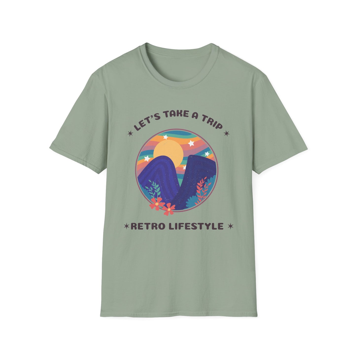 Retro T Shirt, Retro Design Shirt, Retro Art Tee Shirt, T-shirt with Retro Style