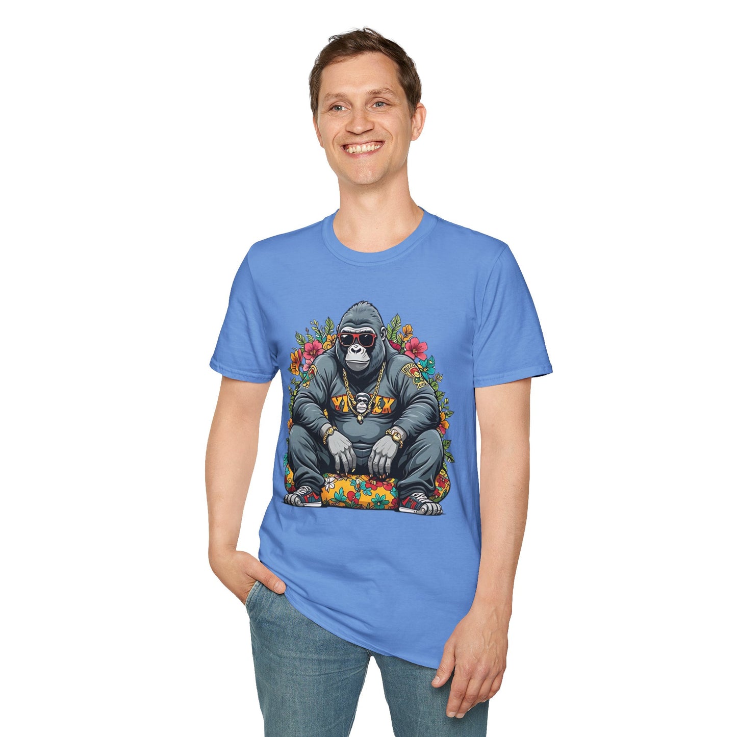 Animals Tees, Funny Animals Shirt, T Shirts with Funny Animals, T-Shirt with Gorilla, Monkey Tees