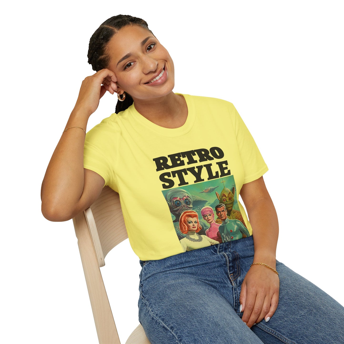 Retro T Shirt, Retro Design Shirt, Retro Art Tee Shirt, T-shirt with Retro Style