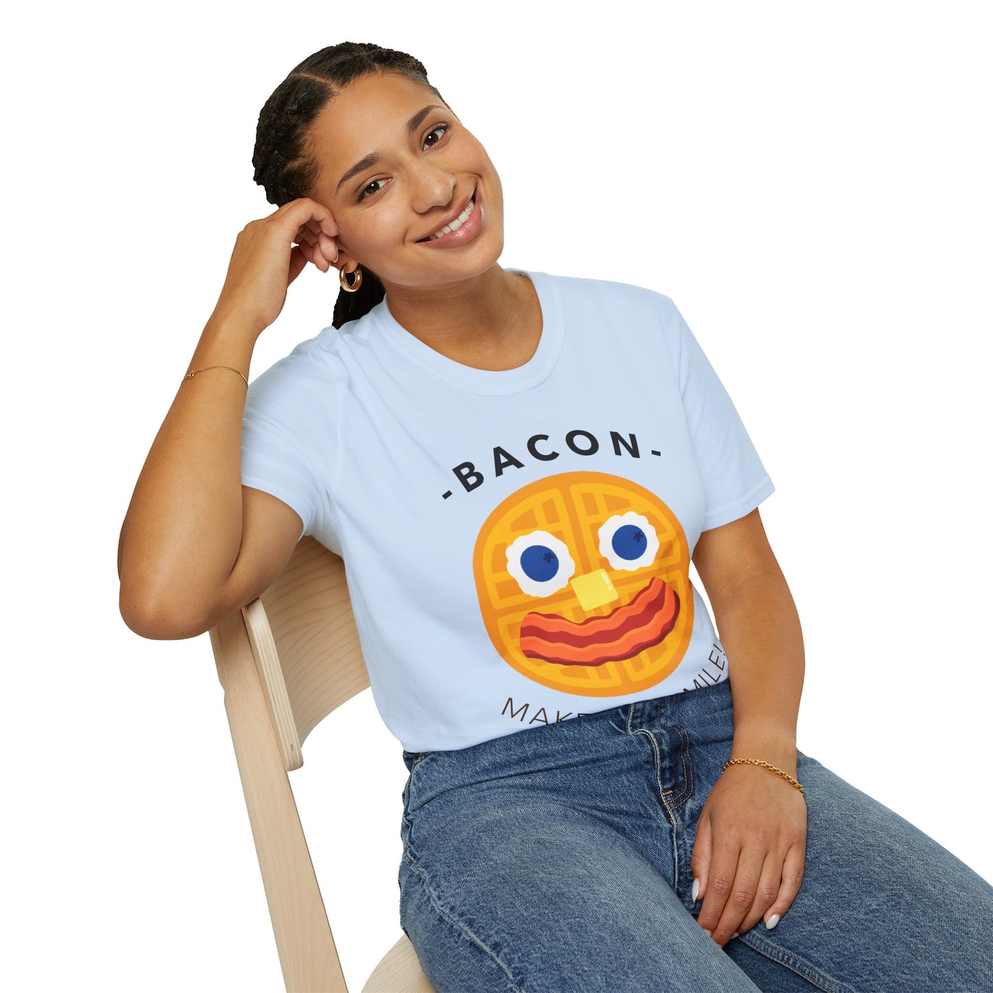 Food Tees, Funny Food T Shirts, Funny T Shirts, Bacon and Egg T Shirt, Egg and Bacon Shirt