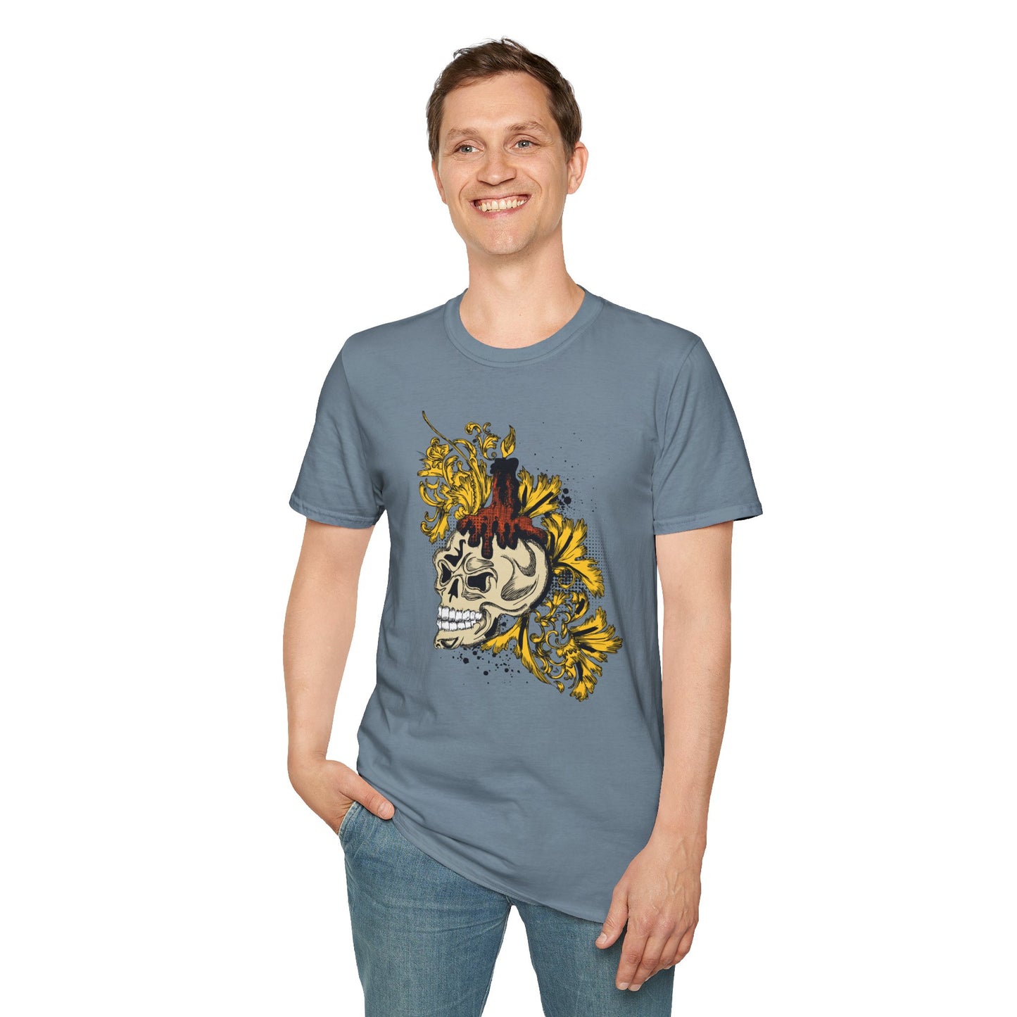 Skull T Shirt, Skull Design Shirt, Skull Art Tee Shirt, T-shirt with Skull 1