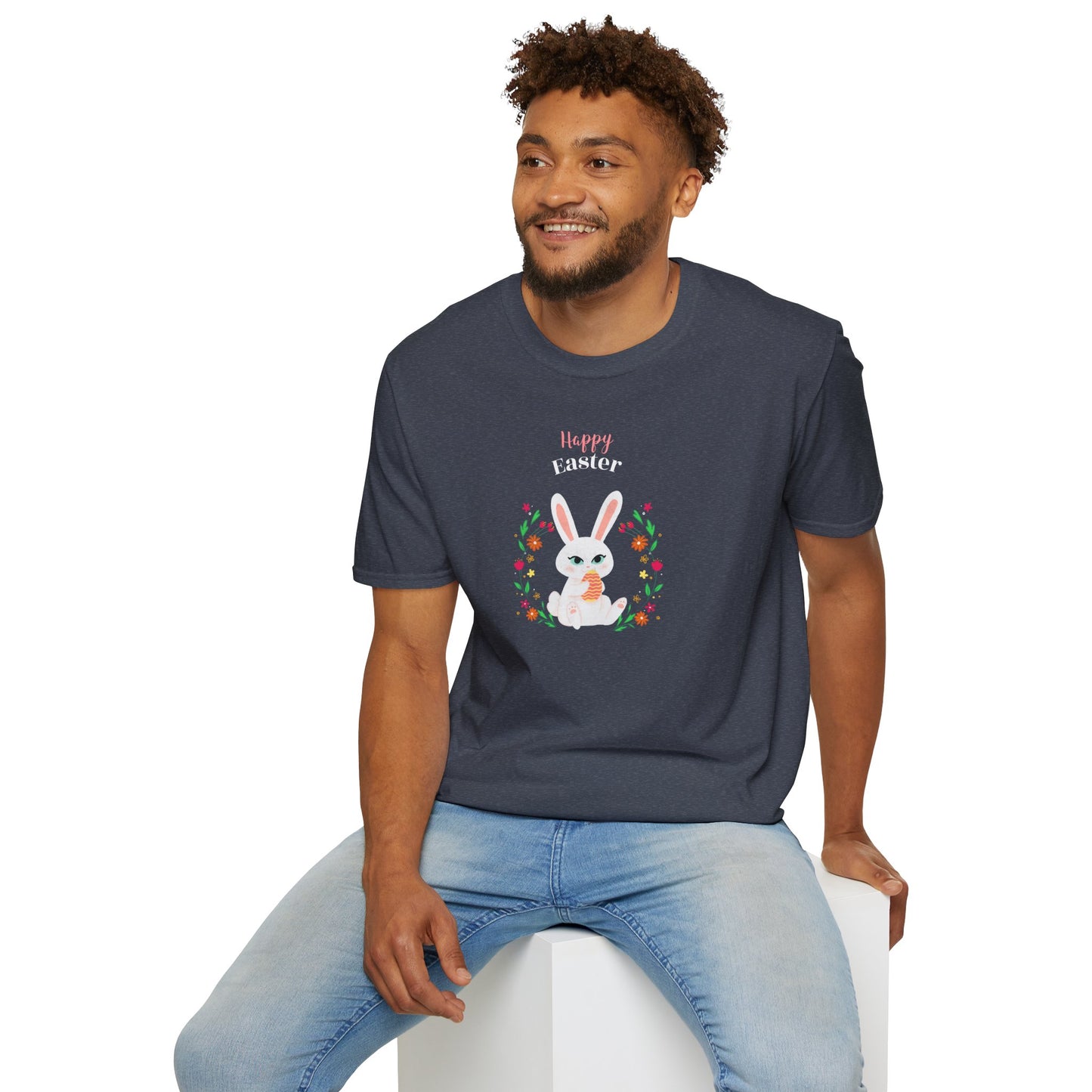 Easter Bunny T-Shirt, Tee Shirt with Easter Signature, T Shirt with Easter Prints, Tee Shirt with Easter Design - 12