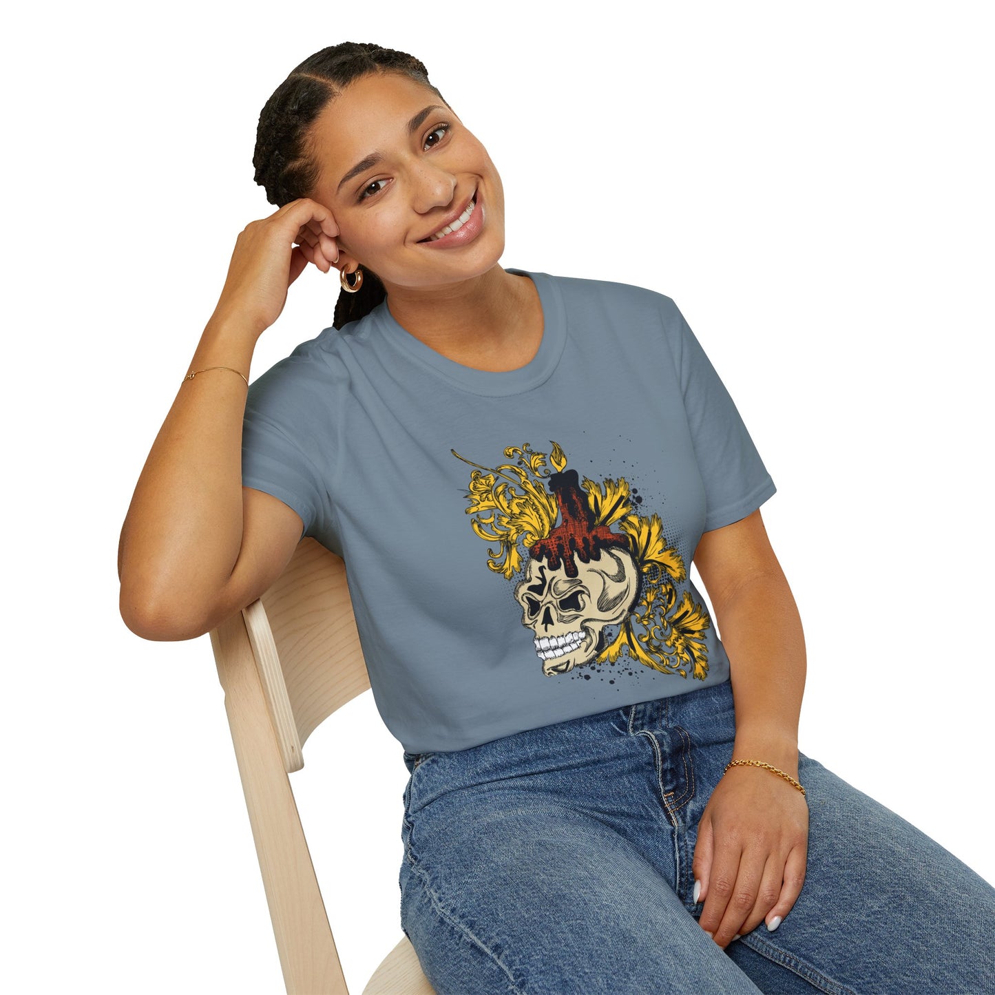 Skull T Shirt, Skull Design Shirt, Skull Art Tee Shirt, T-shirt with Skull 1