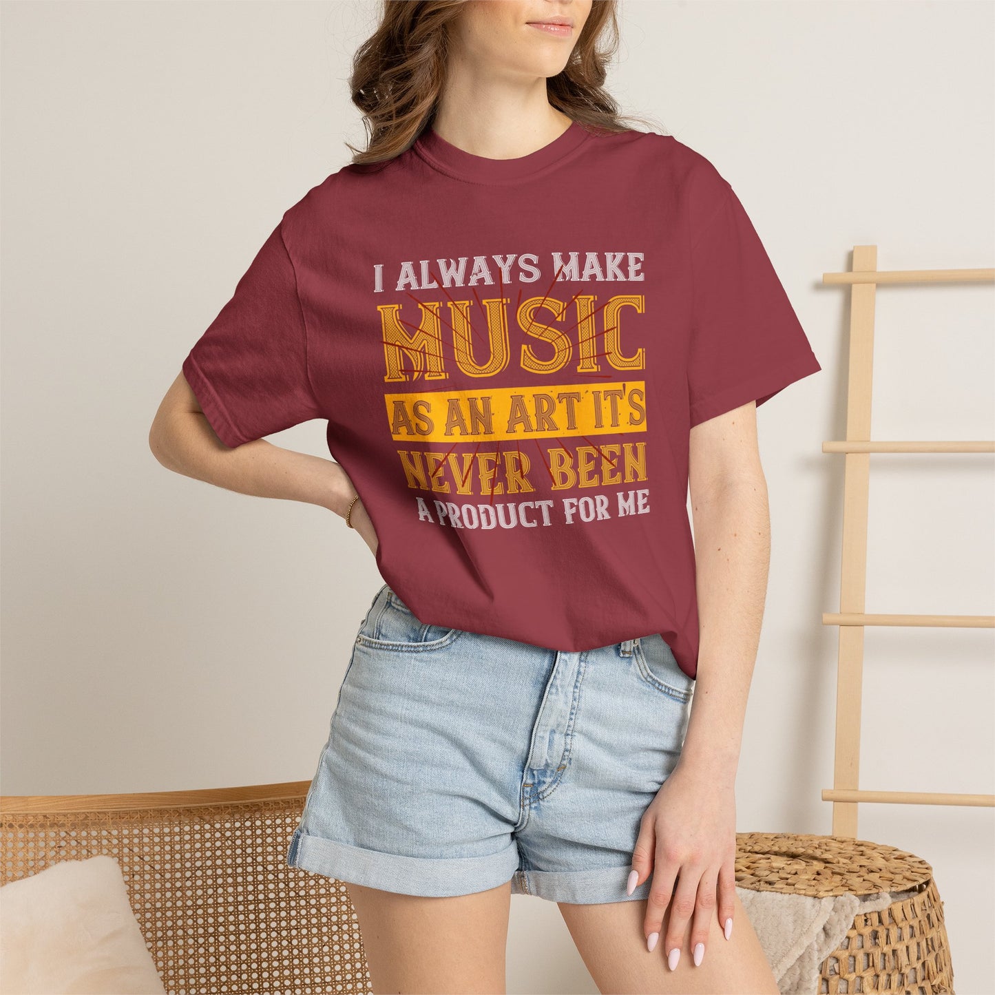 Music Graphic Design Unisex Cotton T-shirt m4
