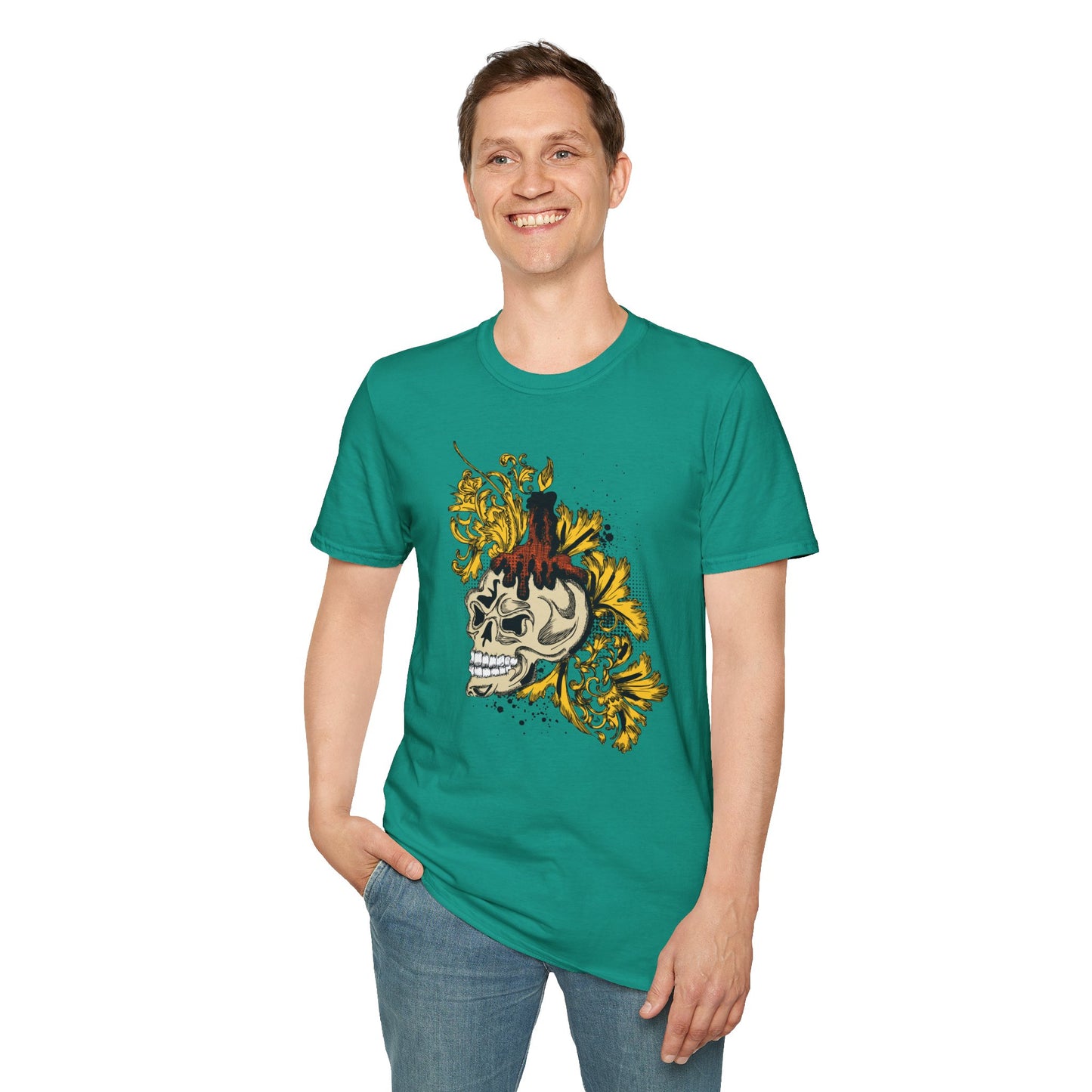 Skull T Shirt, Skull Design Shirt, Skull Art Tee Shirt, T-shirt with Skull 1