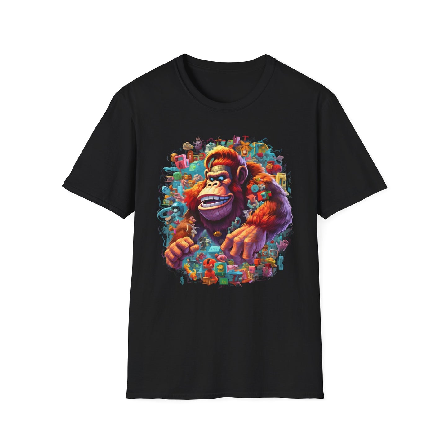 Animals Tees, Funny Animals Shirt, T Shirts with Funny Animals, T-Shirt with Gorilla, Monkey Tees