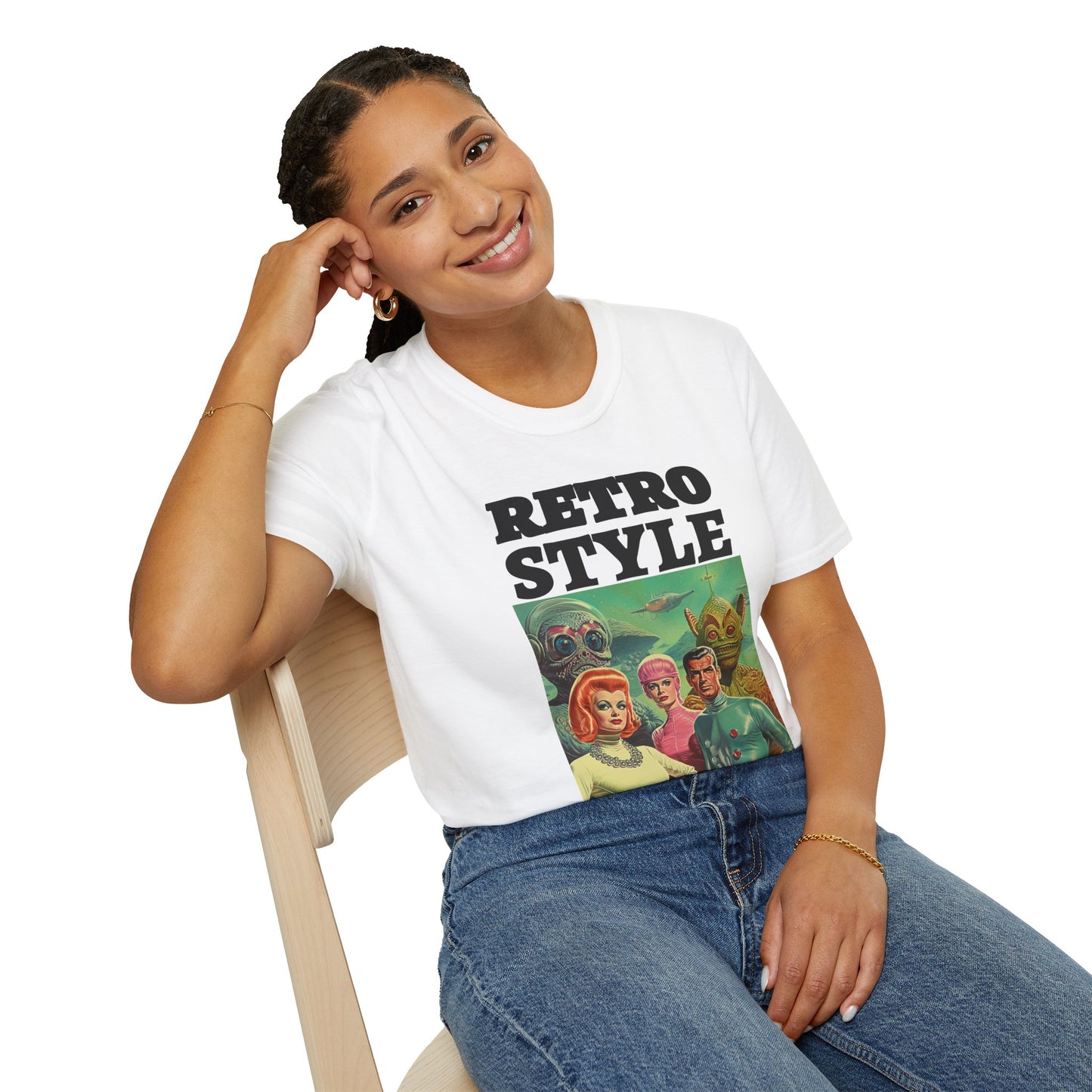Retro T Shirt, Retro Design Shirt, Retro Art Tee Shirt, T-shirt with Retro Style