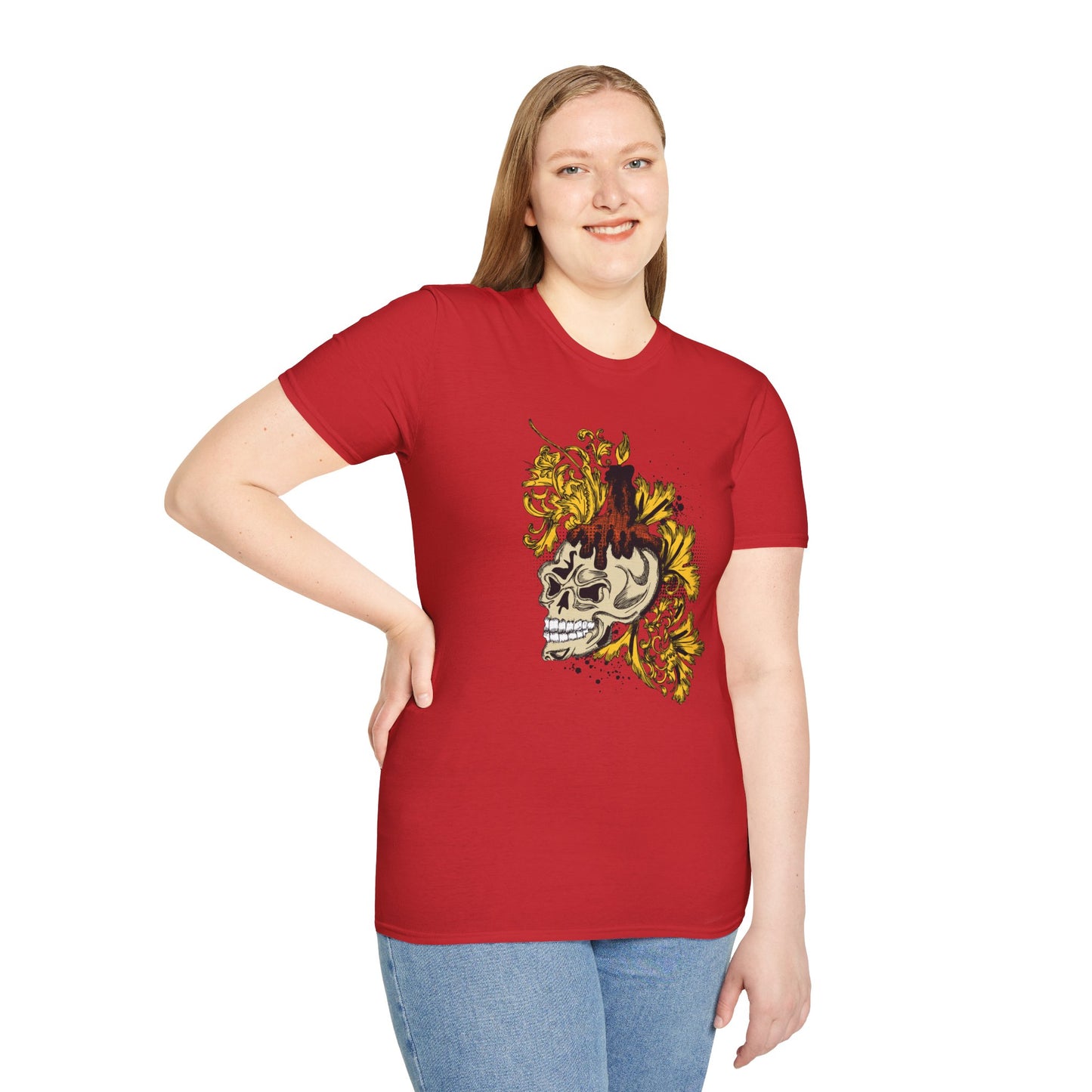 Skull T Shirt, Skull Design Shirt, Skull Art Tee Shirt, T-shirt with Skull 1
