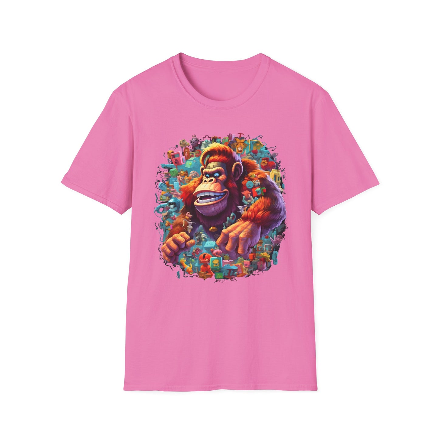 Animals Tees, Funny Animals Shirt, T Shirts with Funny Animals, T-Shirt with Gorilla, Monkey Tees