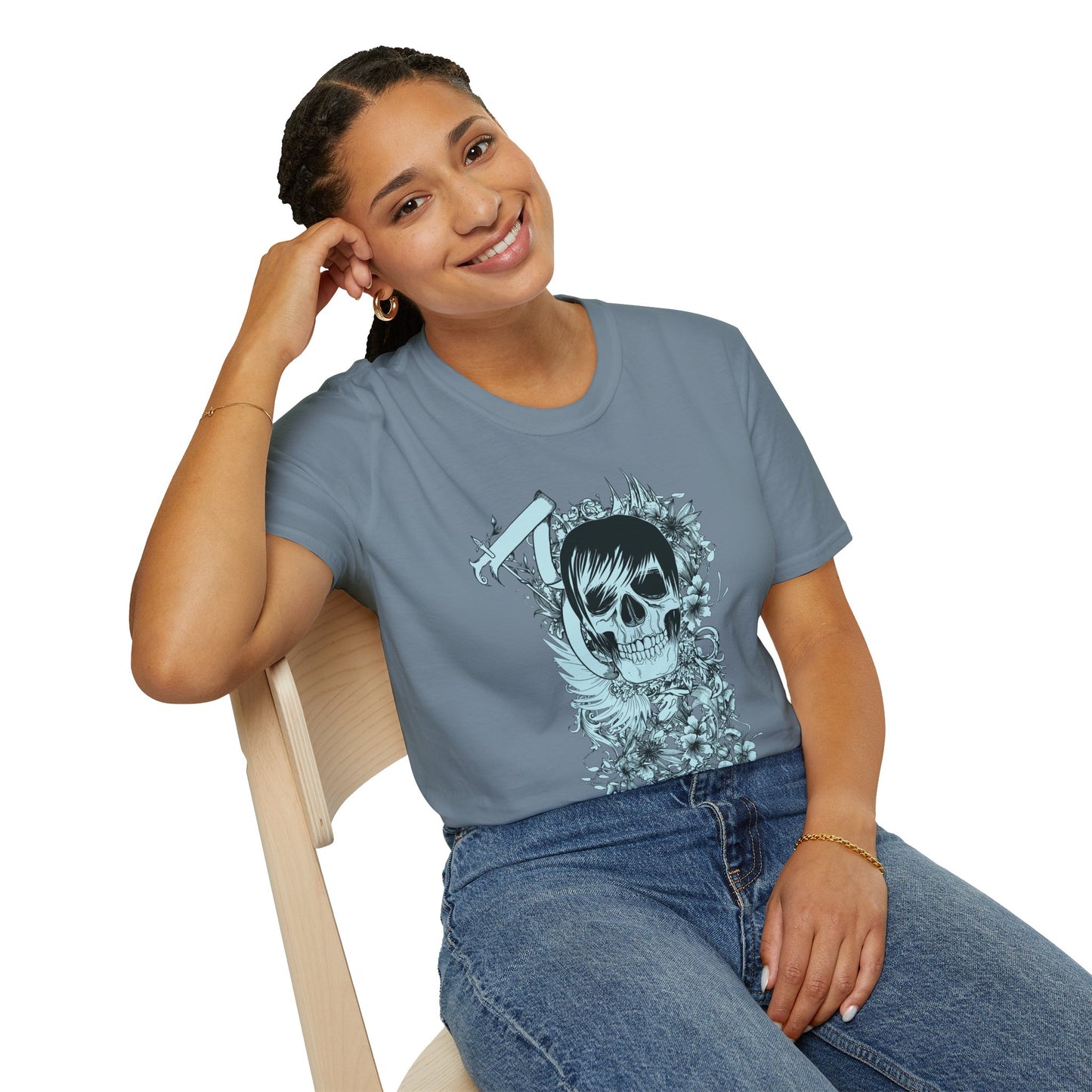 Skull T Shirt, Skull Design Shirt, Skull Art Tee Shirt, T-shirt with Skull 5