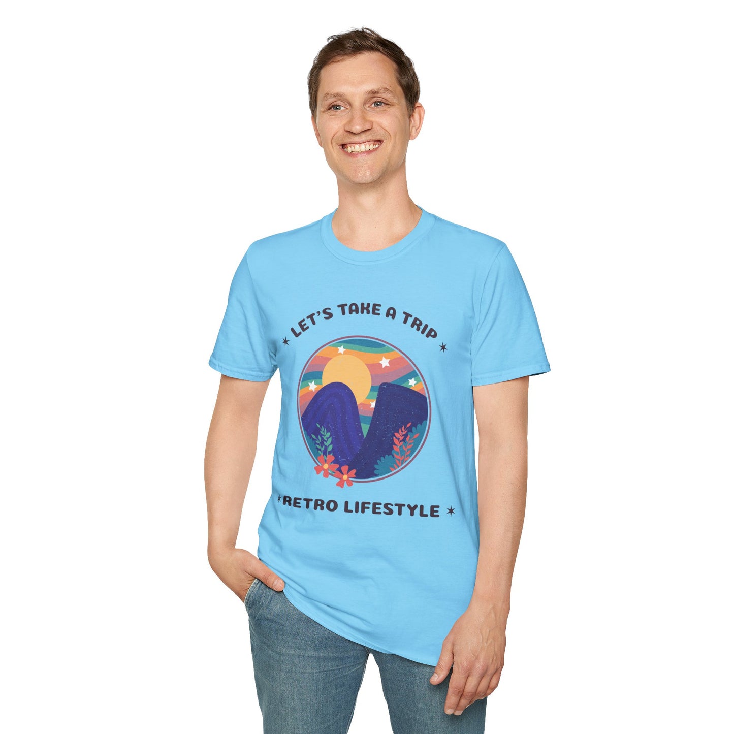 Retro T Shirt, Retro Design Shirt, Retro Art Tee Shirt, T-shirt with Retro Style