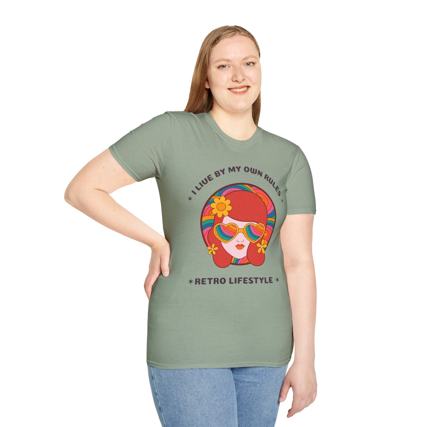 Retro T Shirt, Retro Design Shirt, Retro Art Tee Shirt, T-shirt with Retro Style