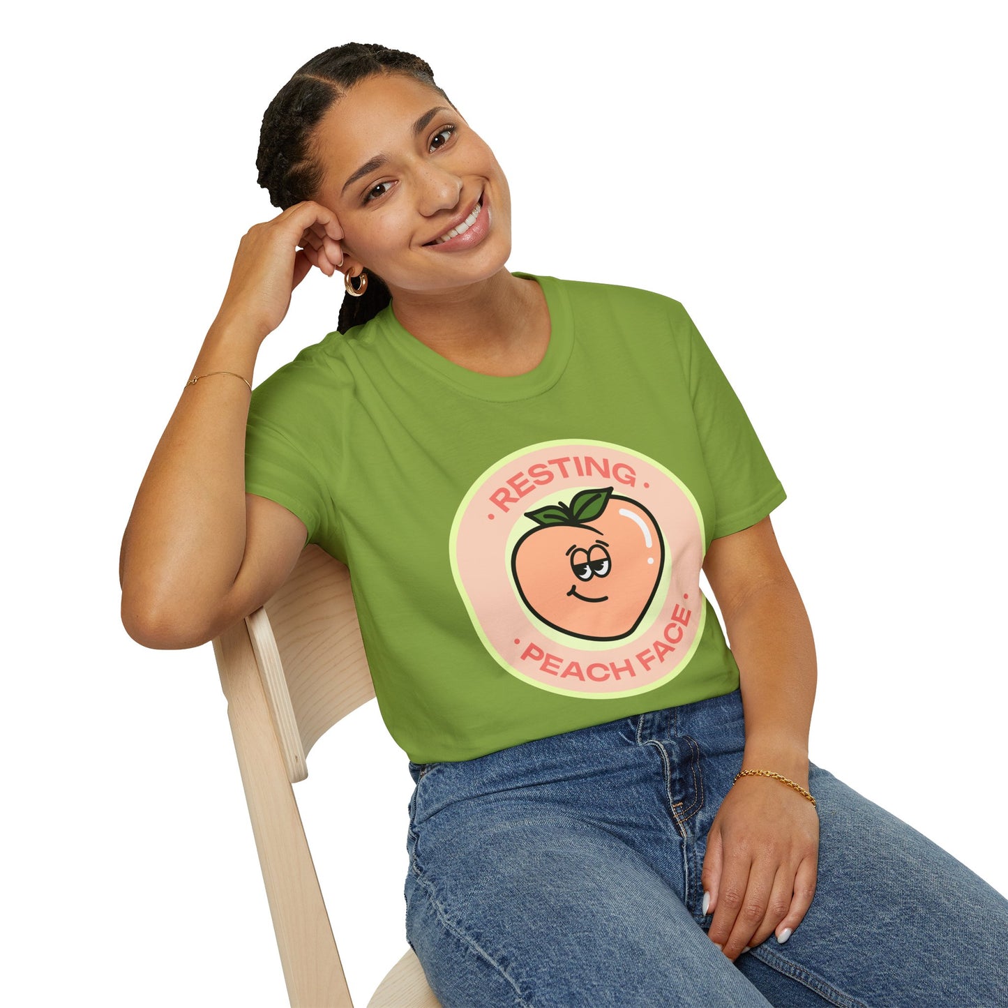 Food Tees, Funny Food T Shirts, Funny T Shirts, Shirt with Fruits, Shirt with Peach
