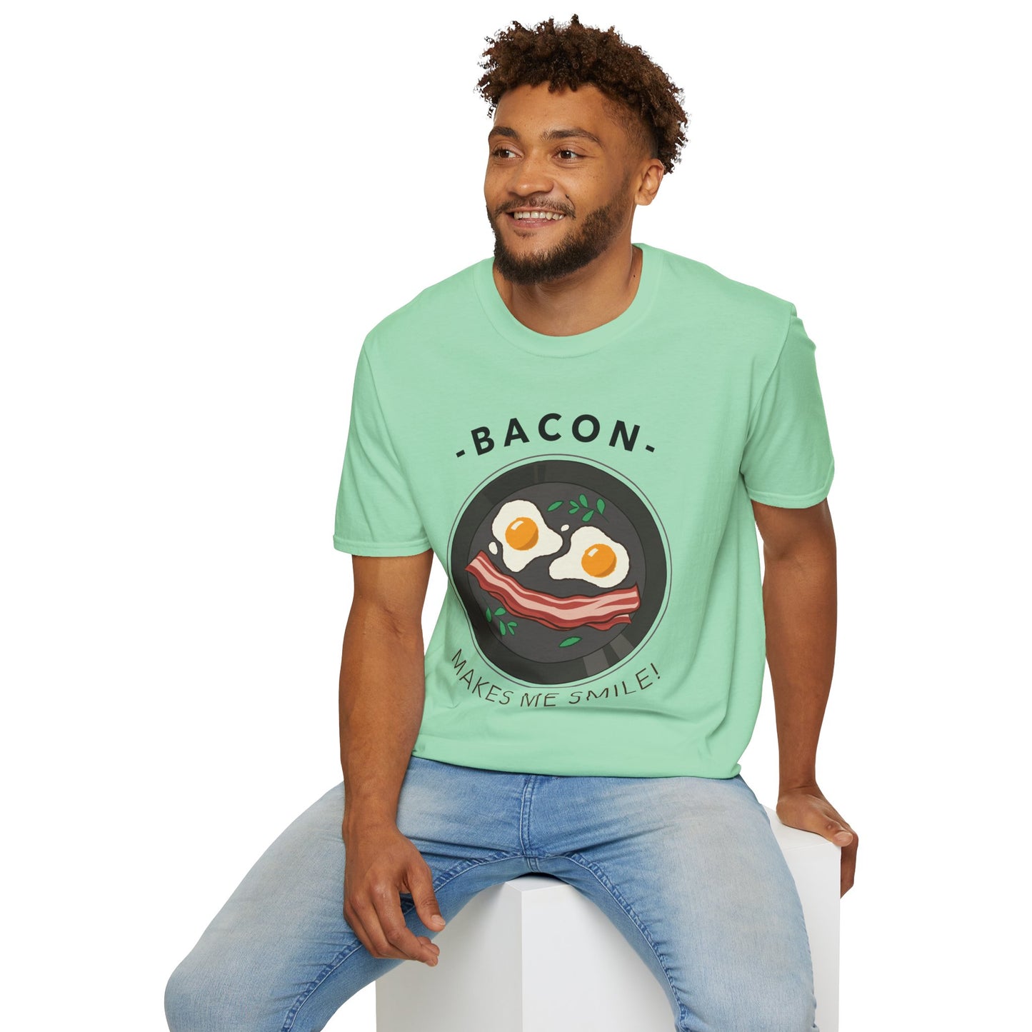 Food Tees, Funny Food T Shirts, Funny T Shirts, Bacon and Egg T Shirt, Egg and Bacon Shirt