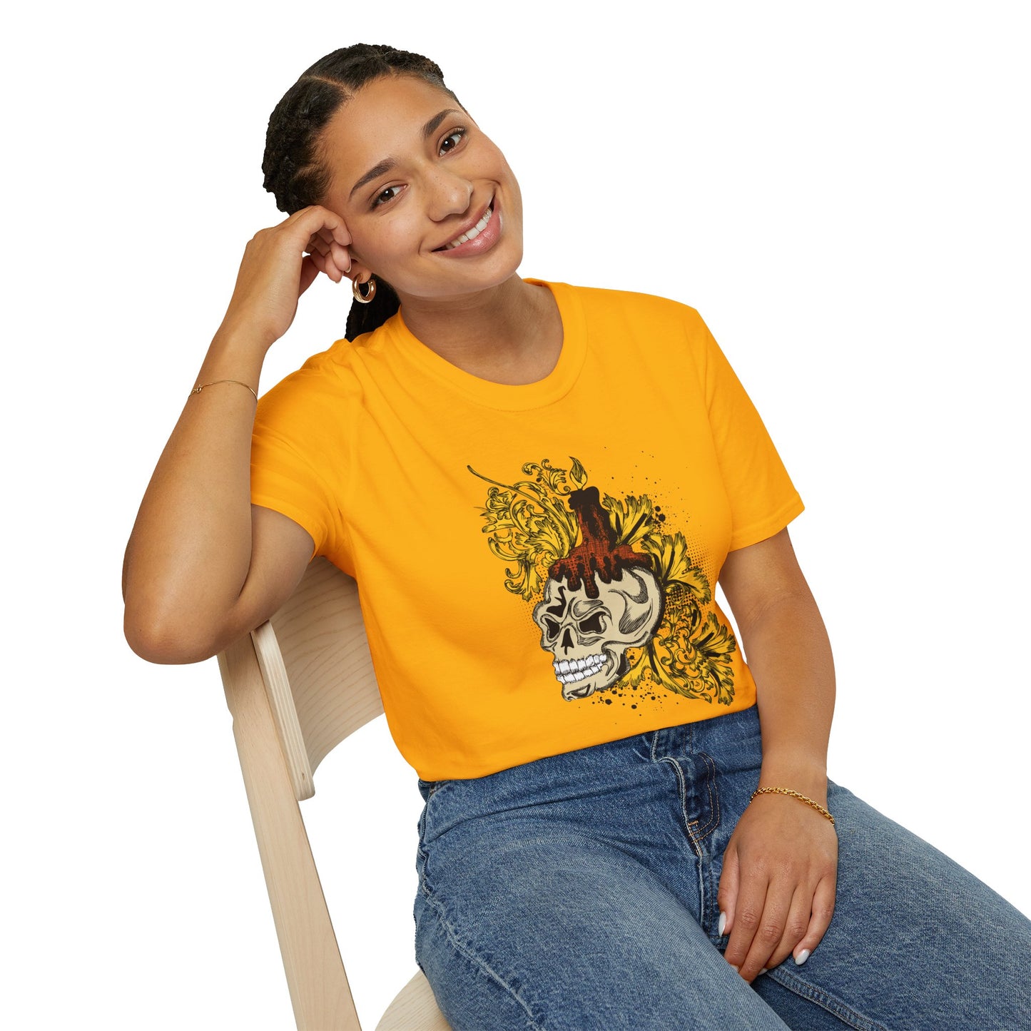Skull T Shirt, Skull Design Shirt, Skull Art Tee Shirt, T-shirt with Skull 1