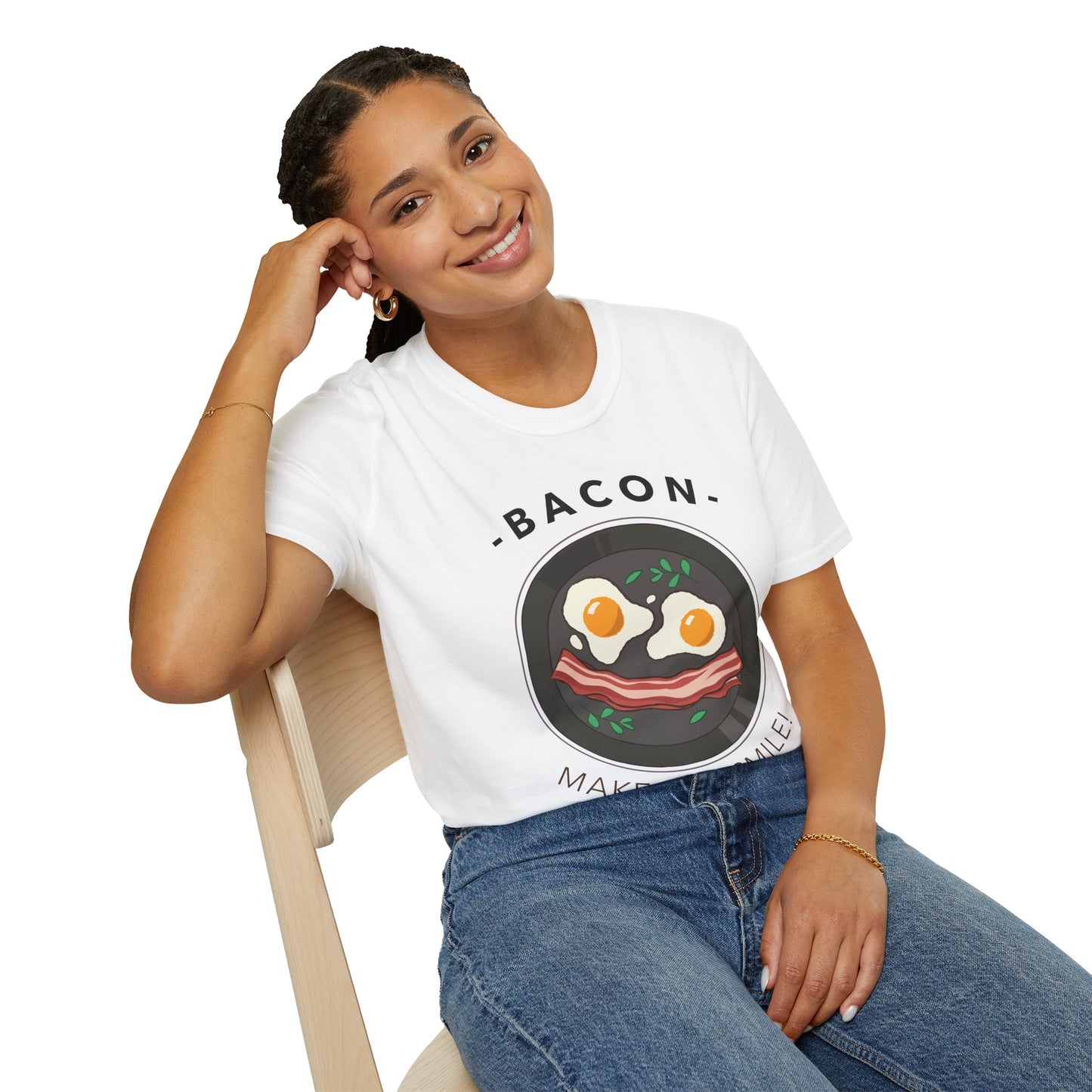 Food Tees, Funny Food T Shirts, Funny T Shirts, Bacon and Egg T Shirt, Egg and Bacon Shirt