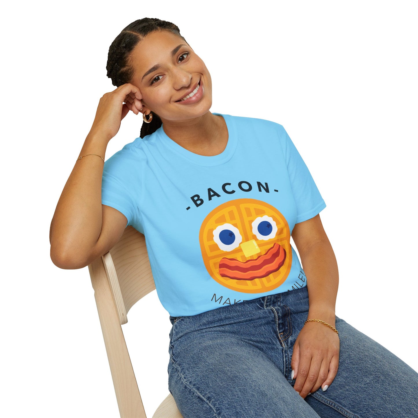 Food Tees, Funny Food T Shirts, Funny T Shirts, Bacon and Egg T Shirt, Egg and Bacon Shirt