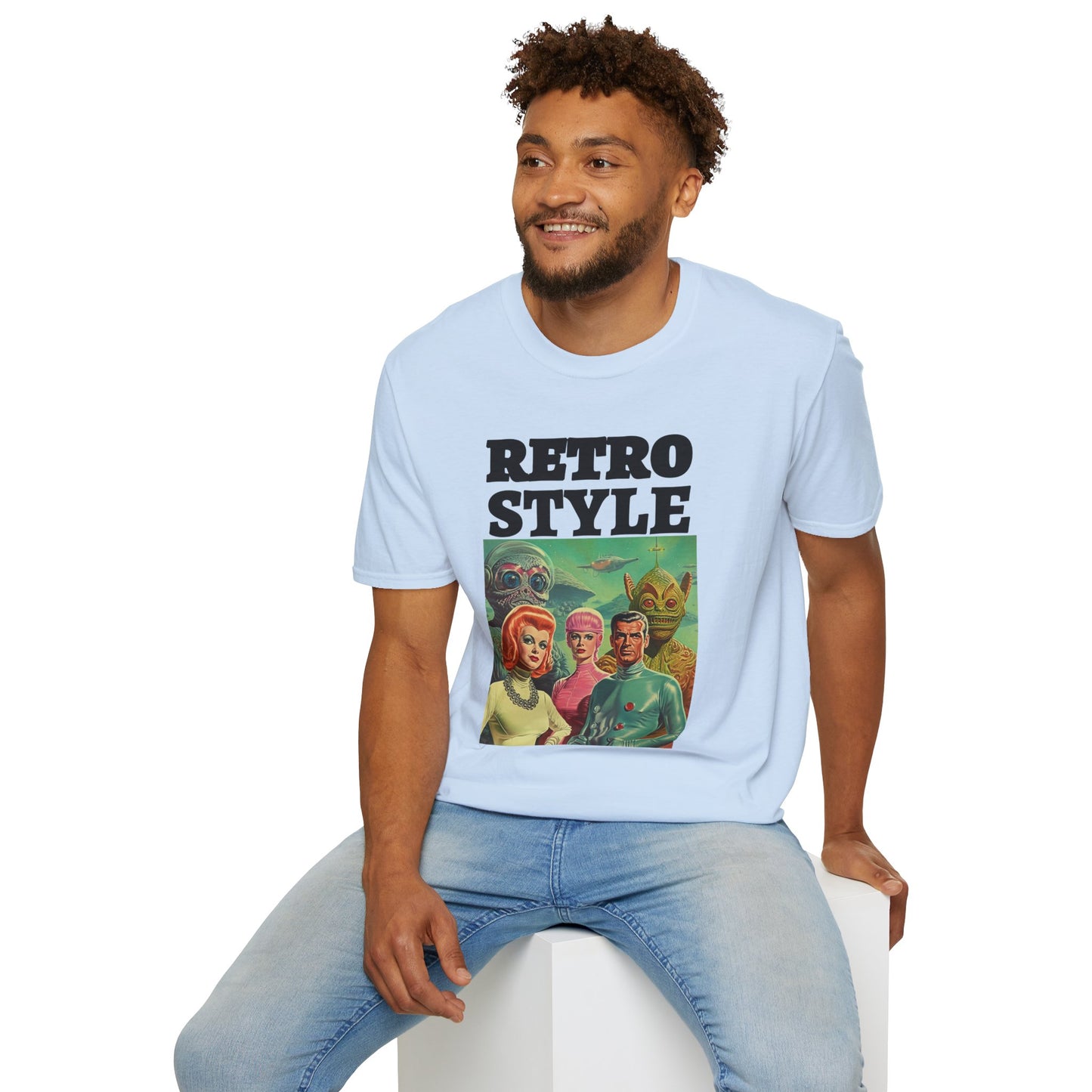 Retro T Shirt, Retro Design Shirt, Retro Art Tee Shirt, T-shirt with Retro Style