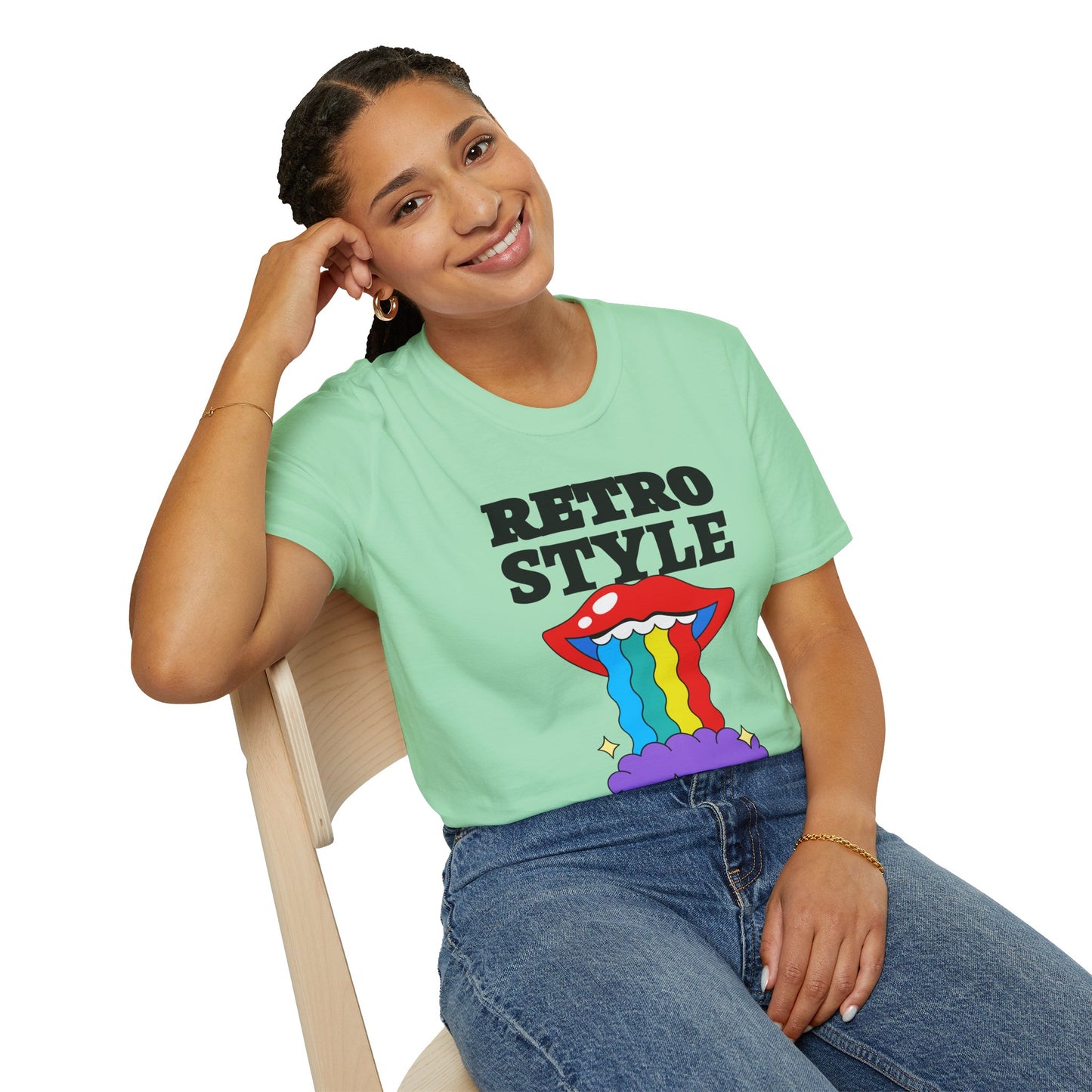Retro T Shirt, Retro Design Shirt, Retro Art Tee Shirt, T-shirt with Retro Style