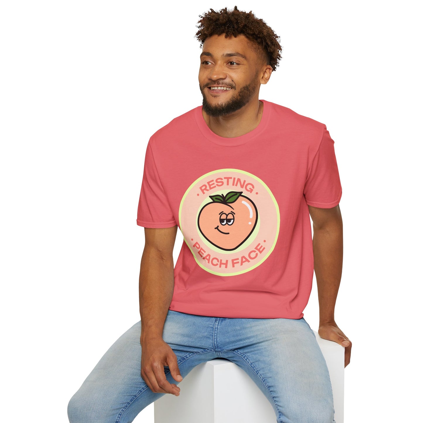 Food Tees, Funny Food T Shirts, Funny T Shirts, Shirt with Fruits, Shirt with Peach