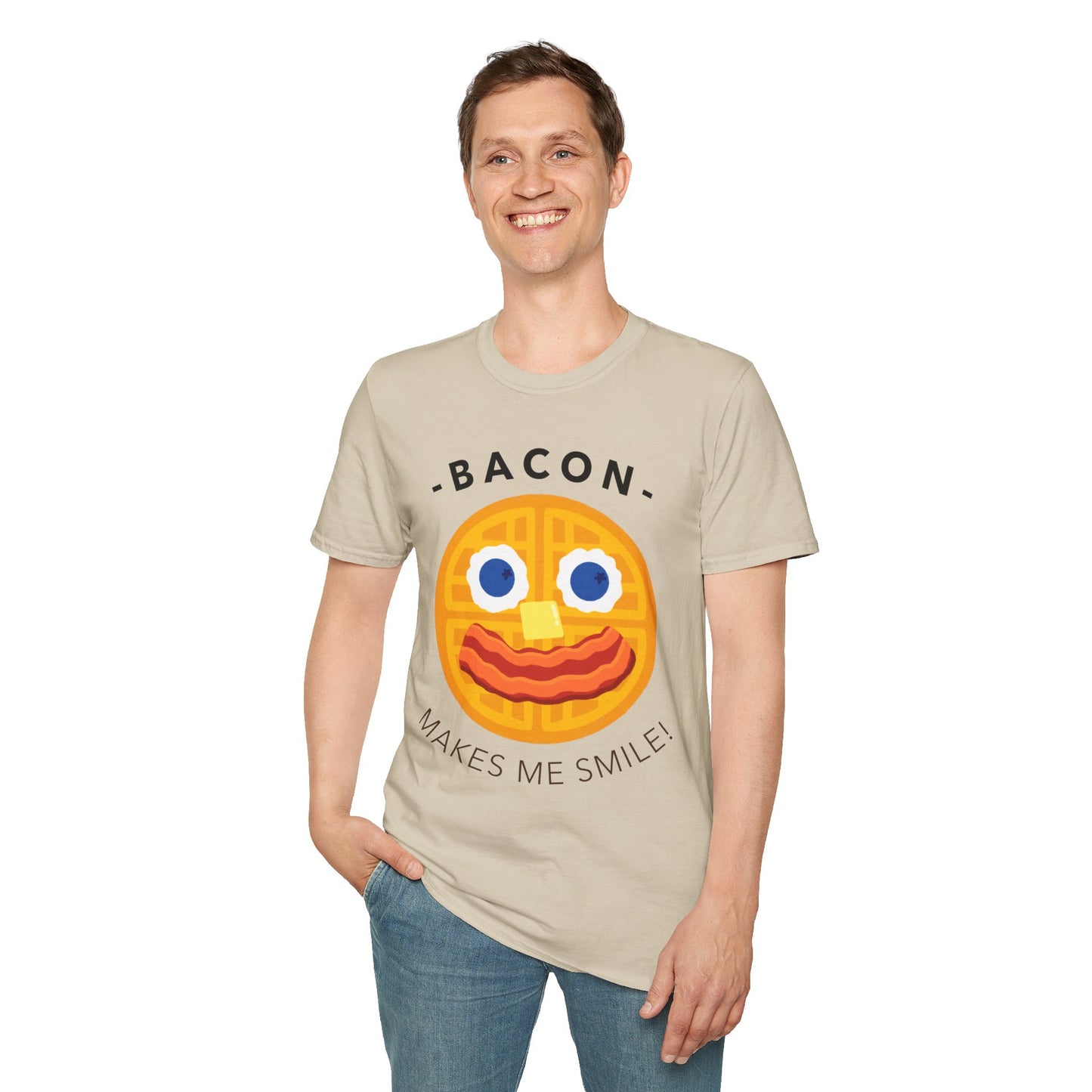 Food Tees, Funny Food T Shirts, Funny T Shirts, Bacon and Egg T Shirt, Egg and Bacon Shirt