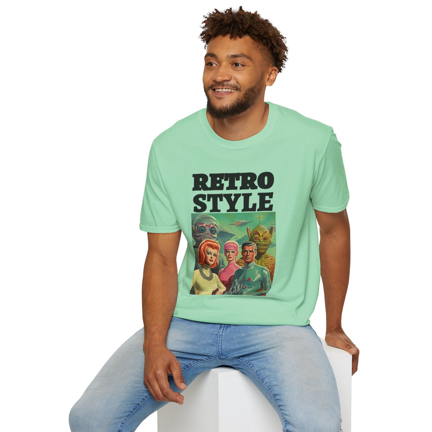 Retro T Shirt, Retro Design Shirt, Retro Art Tee Shirt, T-shirt with Retro Style
