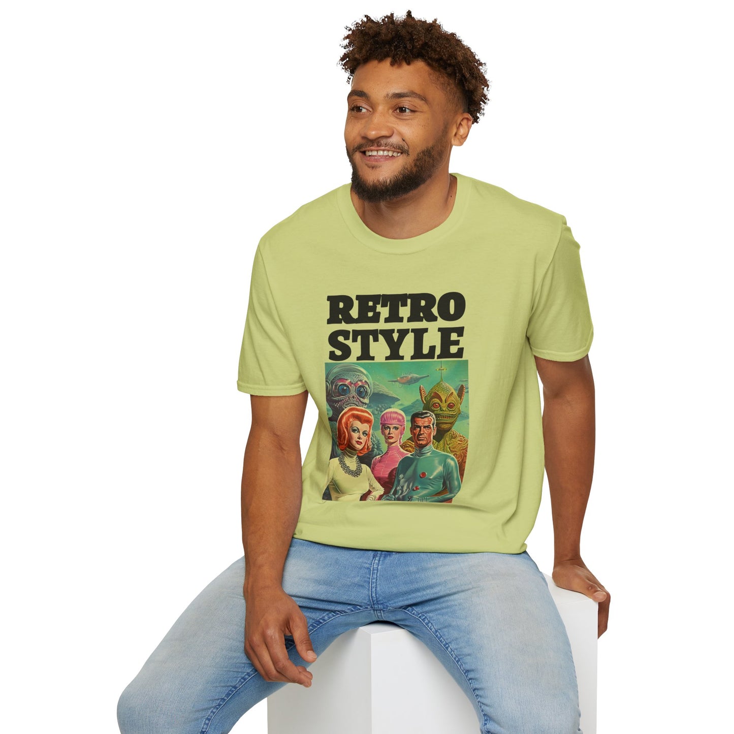 Retro T Shirt, Retro Design Shirt, Retro Art Tee Shirt, T-shirt with Retro Style