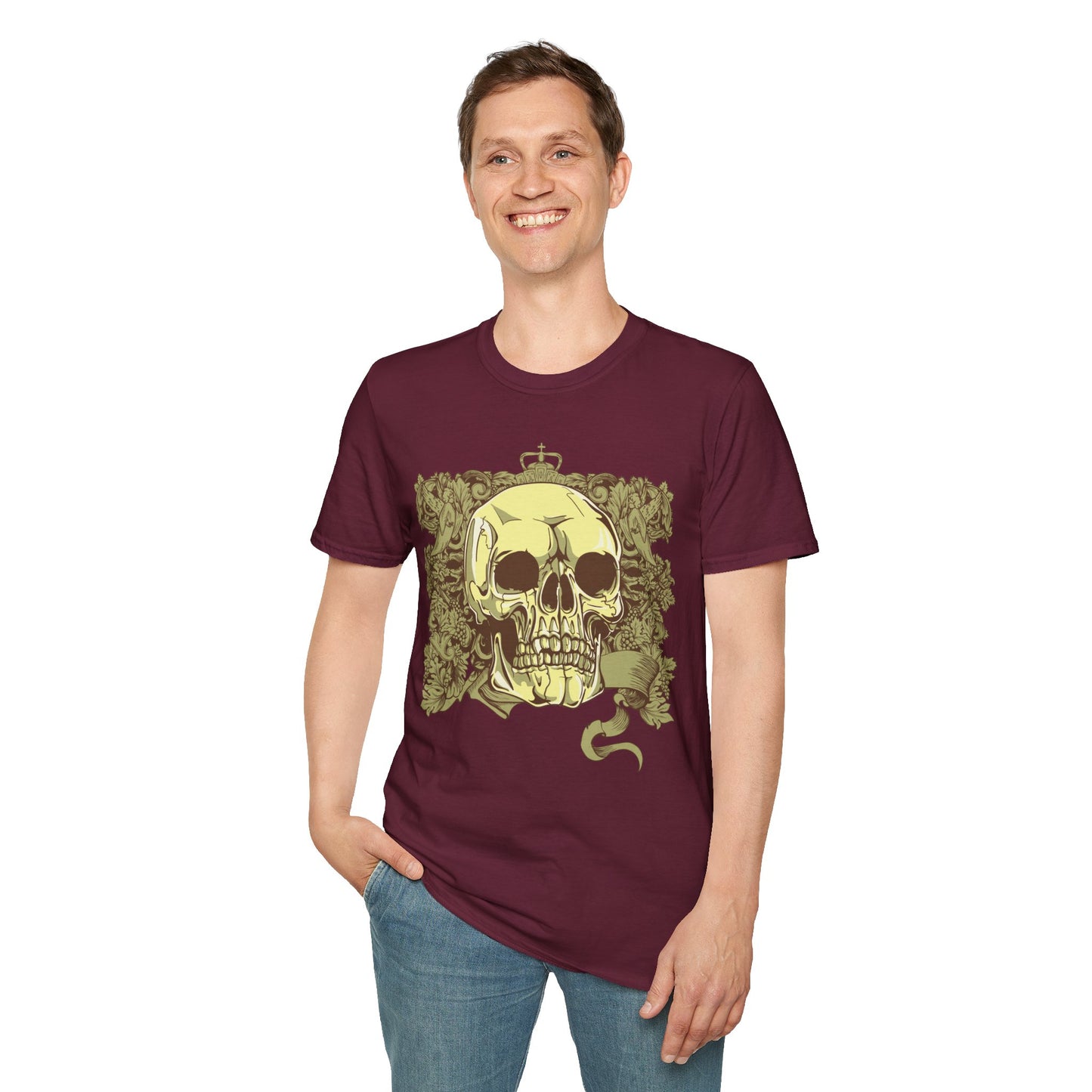 Skull T Shirt, Skull Design Shirt, Skull Art Tee Shirt, T-shirt with Skull 2