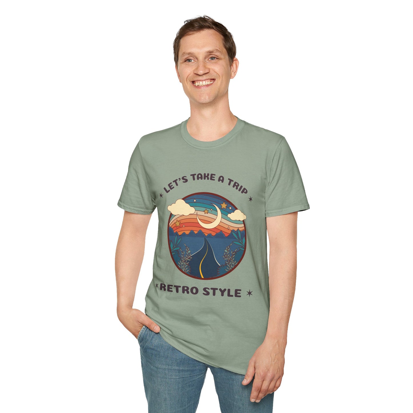 Retro T Shirt, Retro Design Shirt, Retro Art Tee Shirt, T-shirt with Retro Style