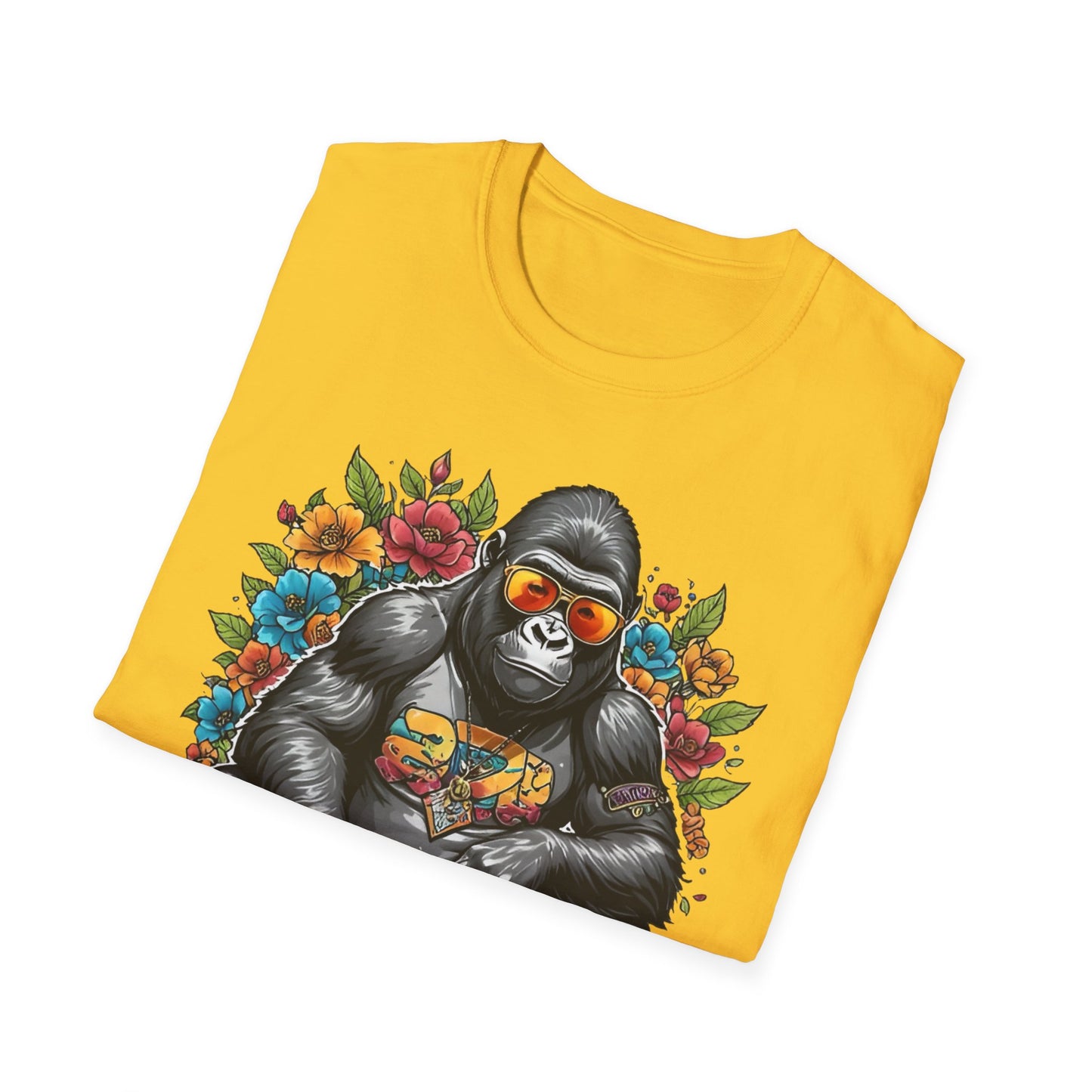 Animals Tees, Funny Animals Shirt, T Shirts with Funny Animals, T-Shirt with Gorilla, Monkey Tees
