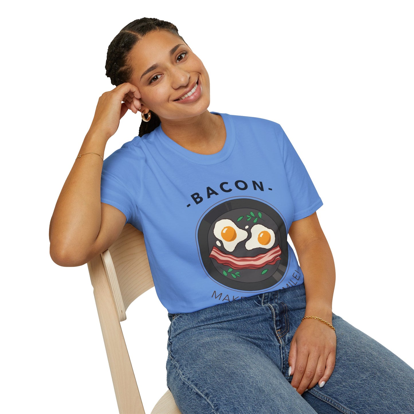 Food Tees, Funny Food T Shirts, Funny T Shirts, Bacon and Egg T Shirt, Egg and Bacon Shirt