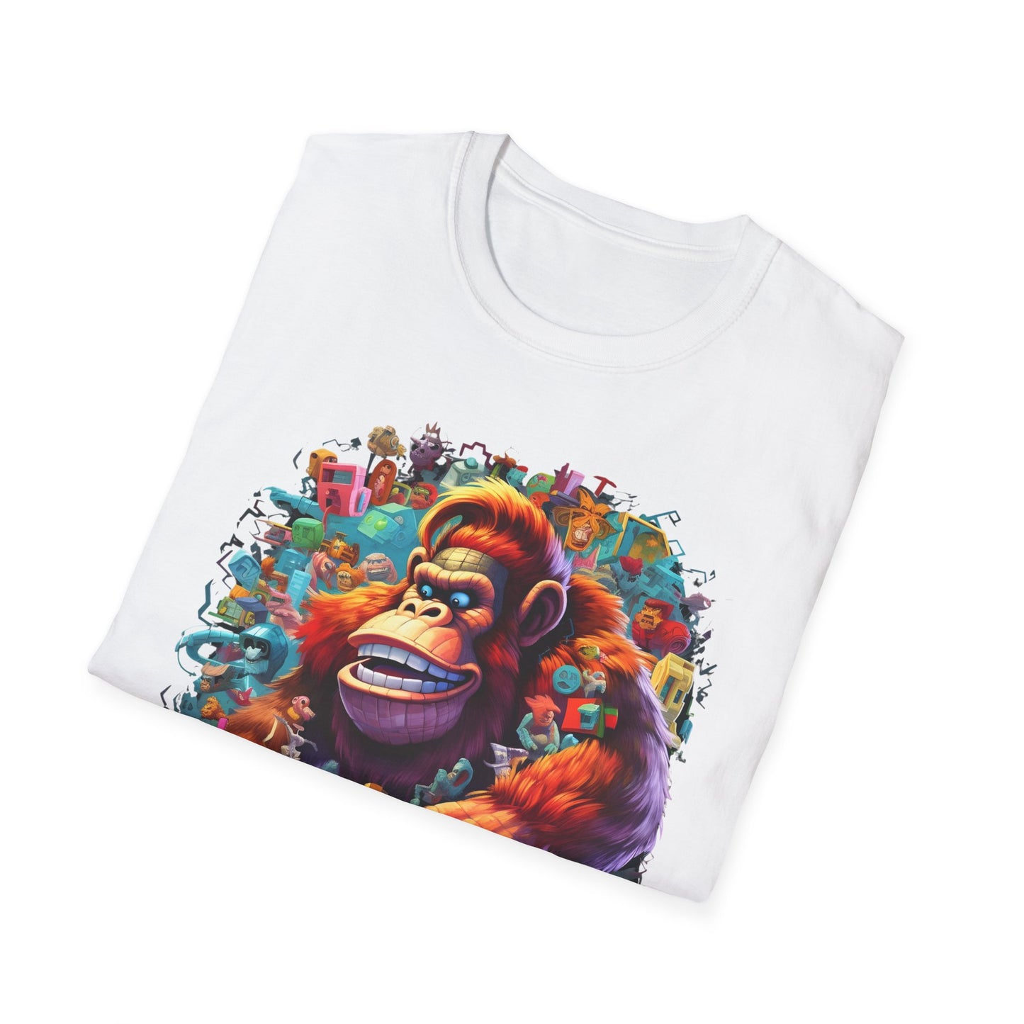 Animals Tees, Funny Animals Shirt, T Shirts with Funny Animals, T-Shirt with Gorilla, Monkey Tees