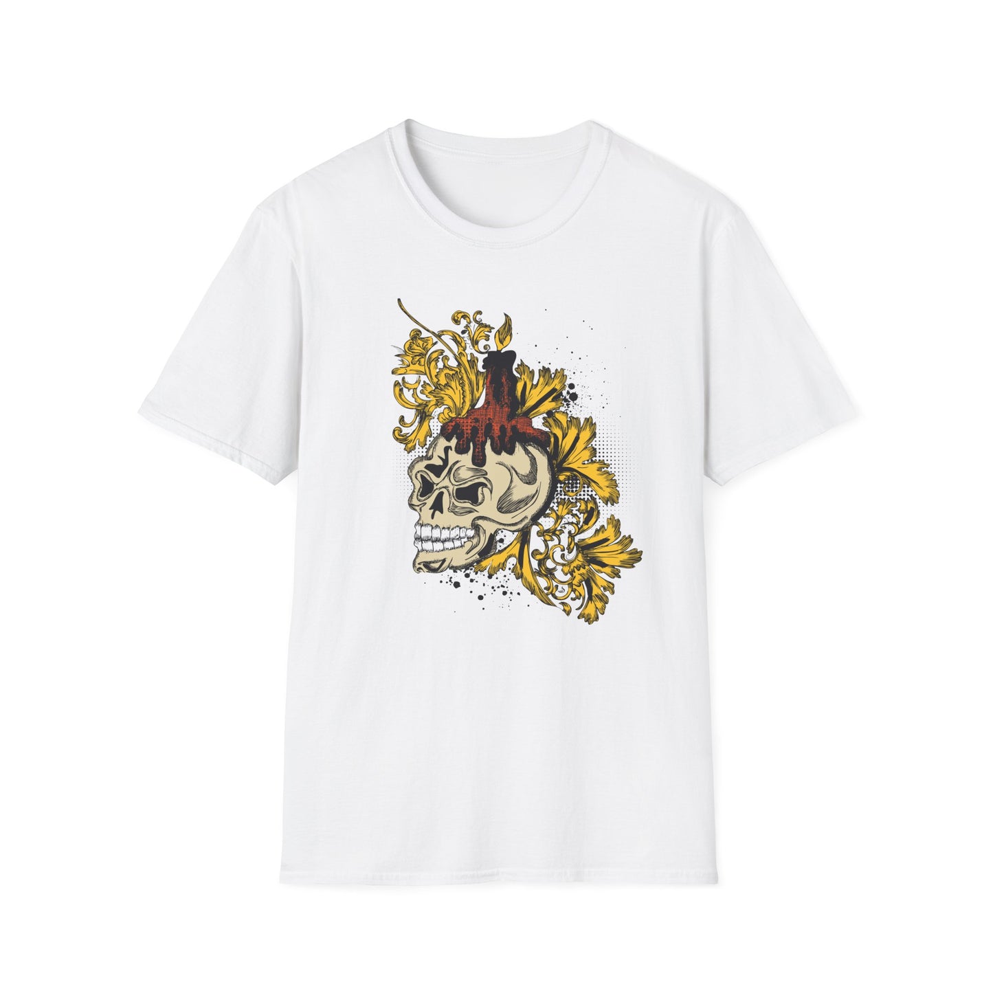 Skull T Shirt, Skull Design Shirt, Skull Art Tee Shirt, T-shirt with Skull 1
