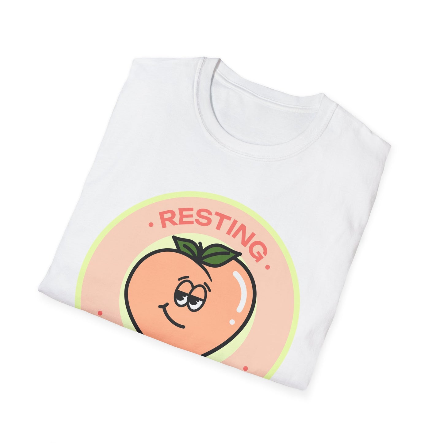 Food Tees, Funny Food T Shirts, Funny T Shirts, Shirt with Fruits, Shirt with Peach