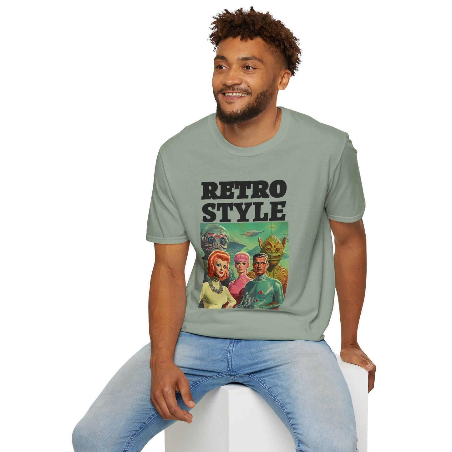 Retro T Shirt, Retro Design Shirt, Retro Art Tee Shirt, T-shirt with Retro Style