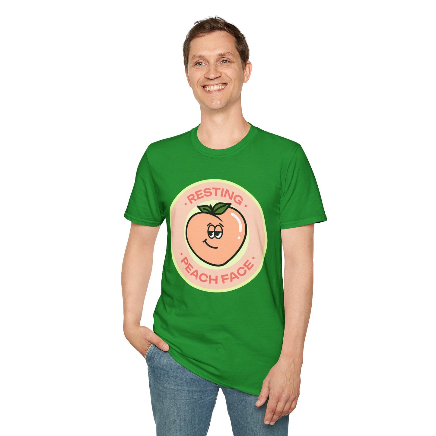 Food Tees, Funny Food T Shirts, Funny T Shirts, Shirt with Fruits, Shirt with Peach