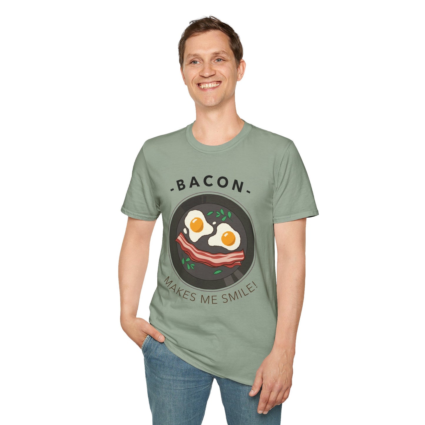 Food Tees, Funny Food T Shirts, Funny T Shirts, Bacon and Egg T Shirt, Egg and Bacon Shirt