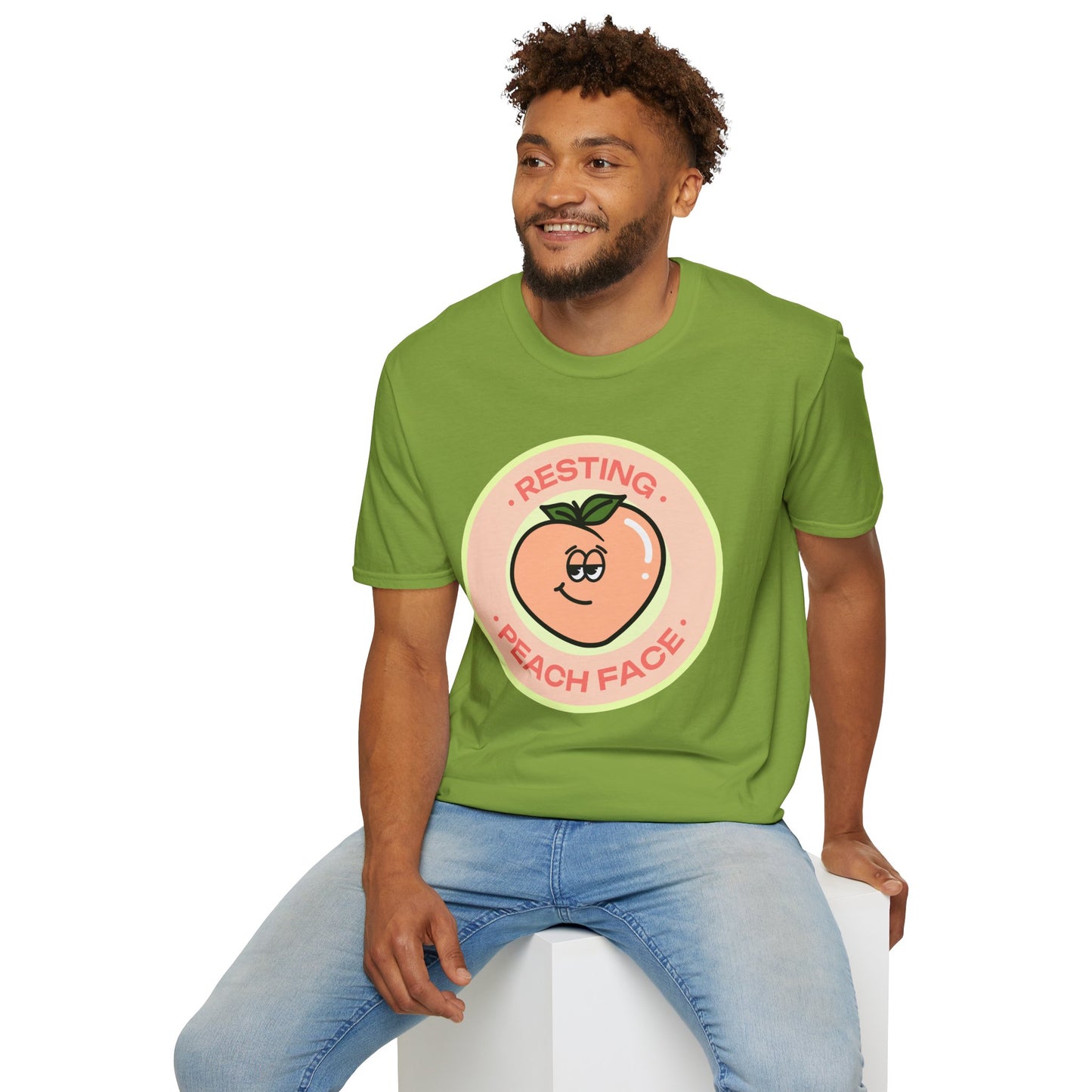 Food Tees, Funny Food T Shirts, Funny T Shirts, Shirt with Fruits, Shirt with Peach