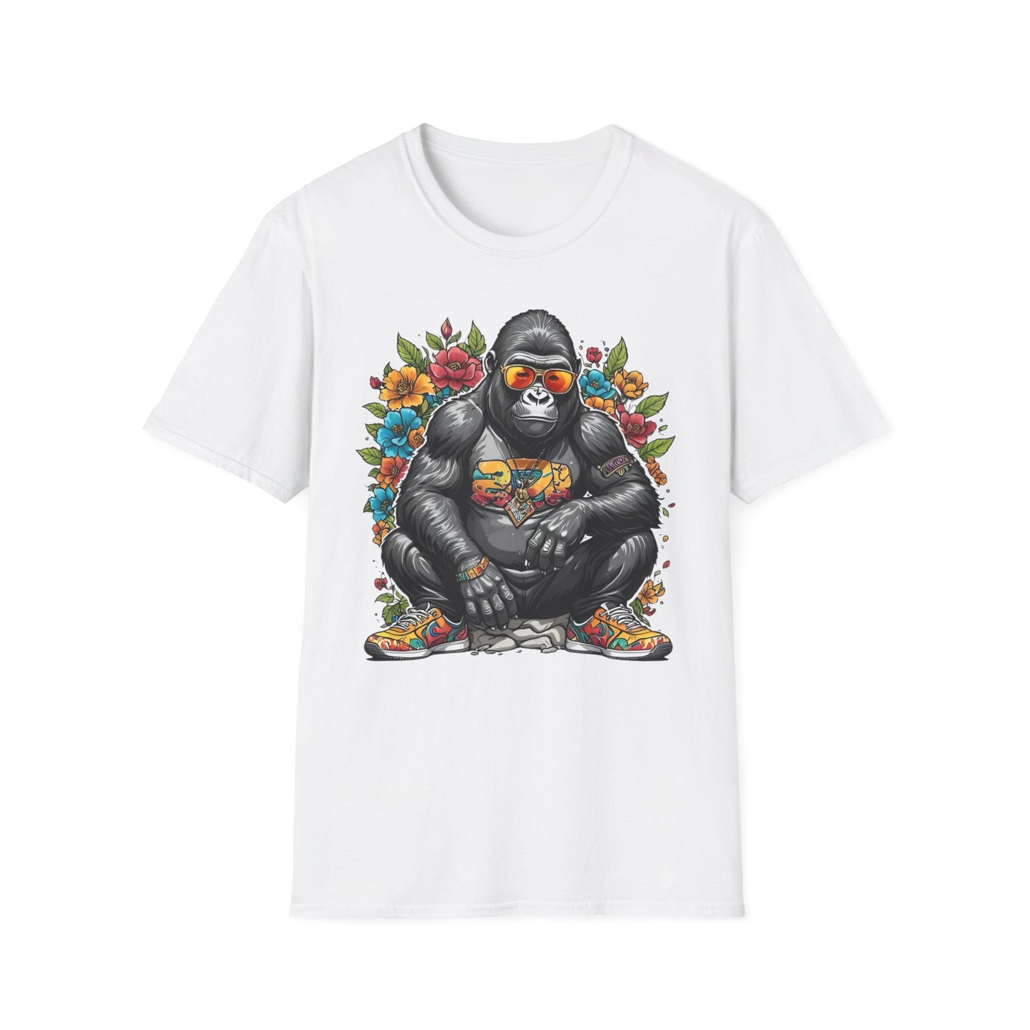Animals Tees, Funny Animals Shirt, T Shirts with Funny Animals, T-Shirt with Gorilla, Monkey Tees