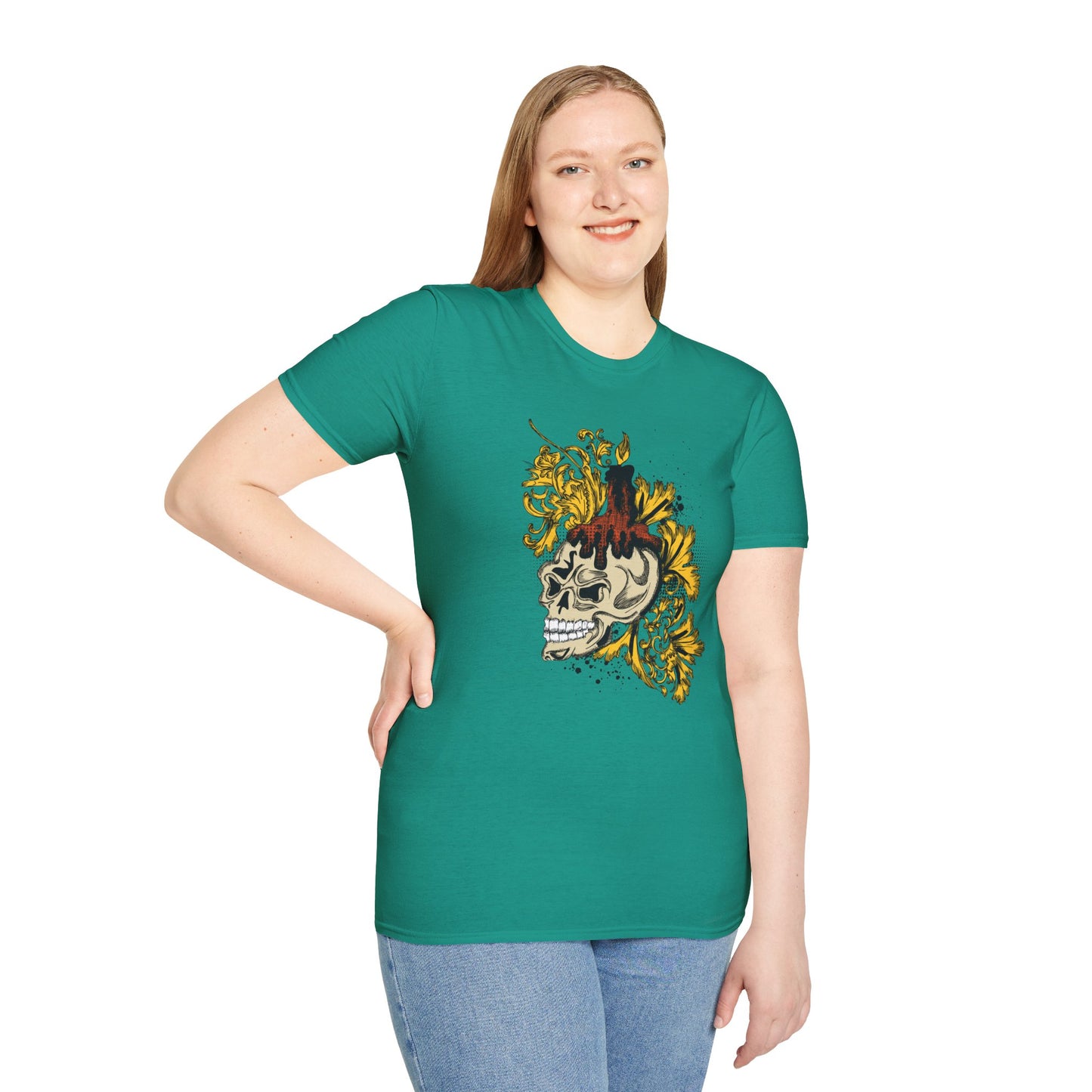 Skull T Shirt, Skull Design Shirt, Skull Art Tee Shirt, T-shirt with Skull 1