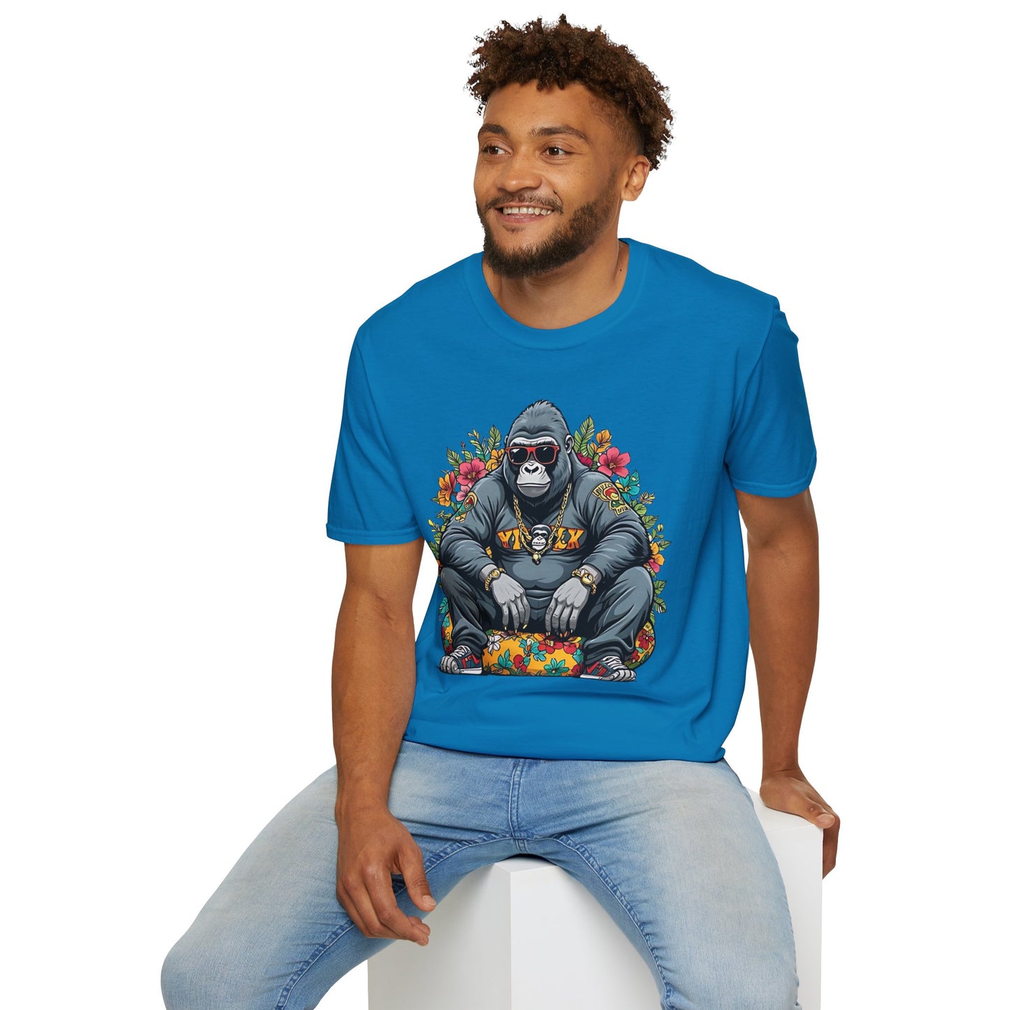 Animals Tees, Funny Animals Shirt, T Shirts with Funny Animals, T-Shirt with Gorilla, Monkey Tees