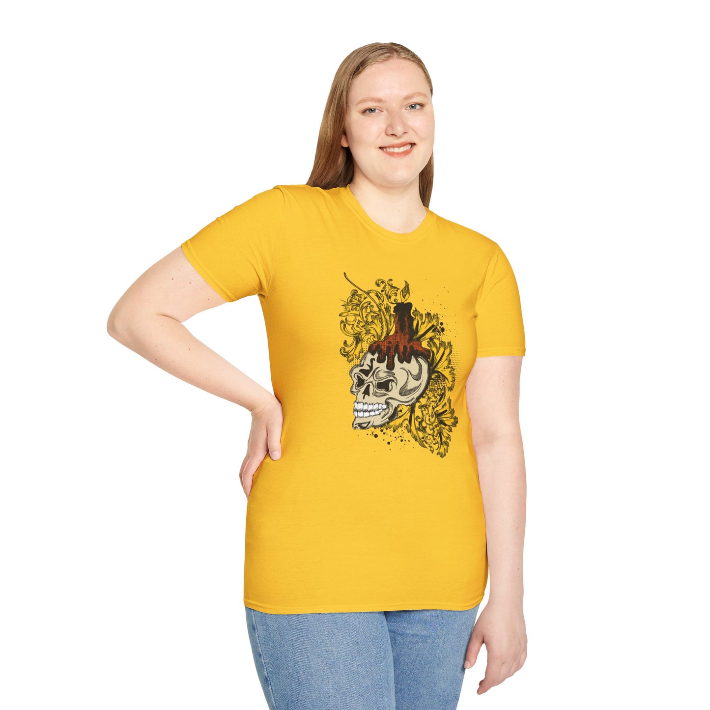 Skull T Shirt, Skull Design Shirt, Skull Art Tee Shirt, T-shirt with Skull 1