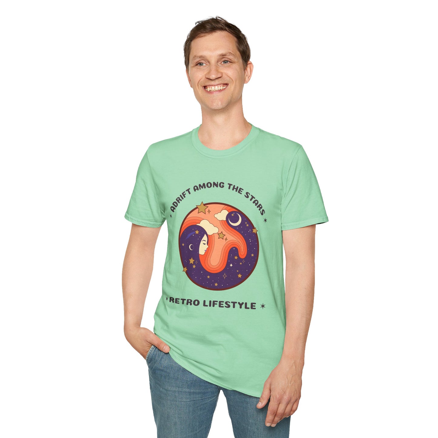 Retro T Shirt, Retro Design Shirt, Retro Art Tee Shirt, T-shirt with Retro Style