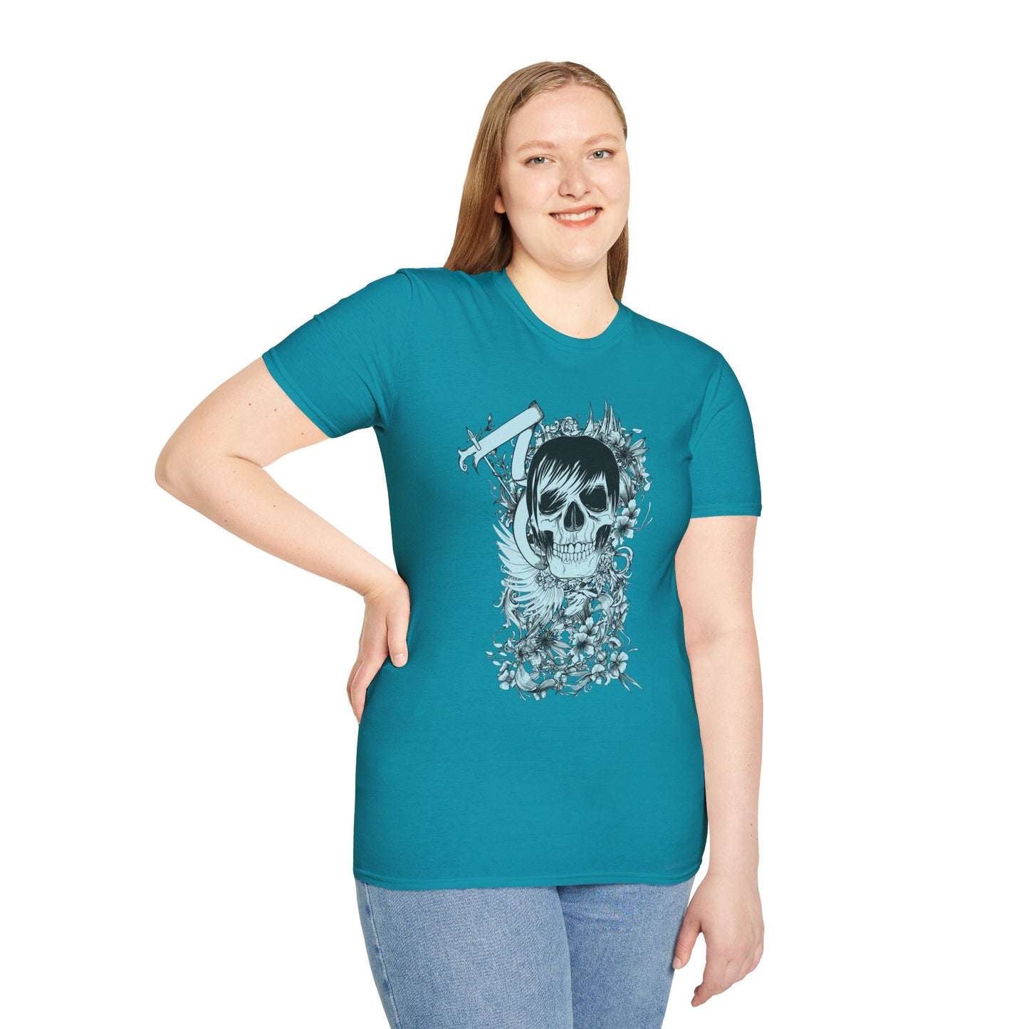 Skull T Shirt, Skull Design Shirt, Skull Art Tee Shirt, T-shirt with Skull 5