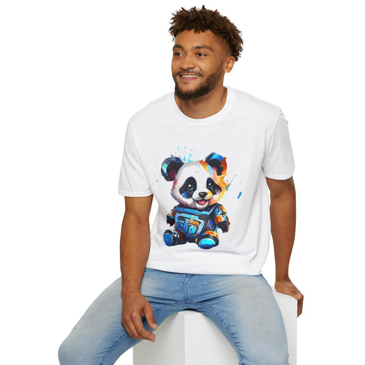 Animals Tees, Funny Animals Shirt, T Shirts with Funny Animals, T-Shirt with Panda, Panda Tees