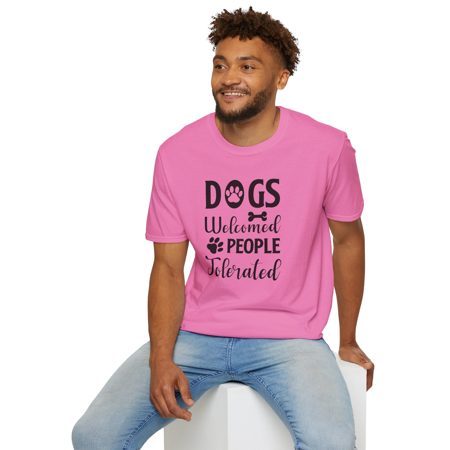 Dog Slogan T Shirts With Funny Words Tee Shirt Featuring Funny Quotes Unisex Gildan Softstyle 64000 Ringspun Cotton
