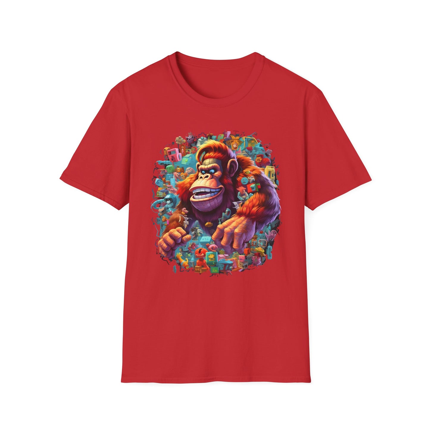 Animals Tees, Funny Animals Shirt, T Shirts with Funny Animals, T-Shirt with Gorilla, Monkey Tees