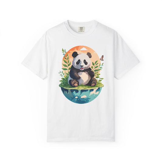 Panda Portrait Graphic T-Shirt Unisex Cotton Floral Animal Art Tee pp4